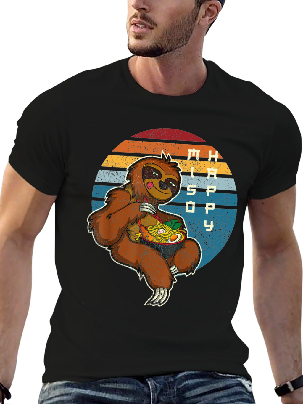 Sloth Ramen Graphic Tee - Chill & Hungry