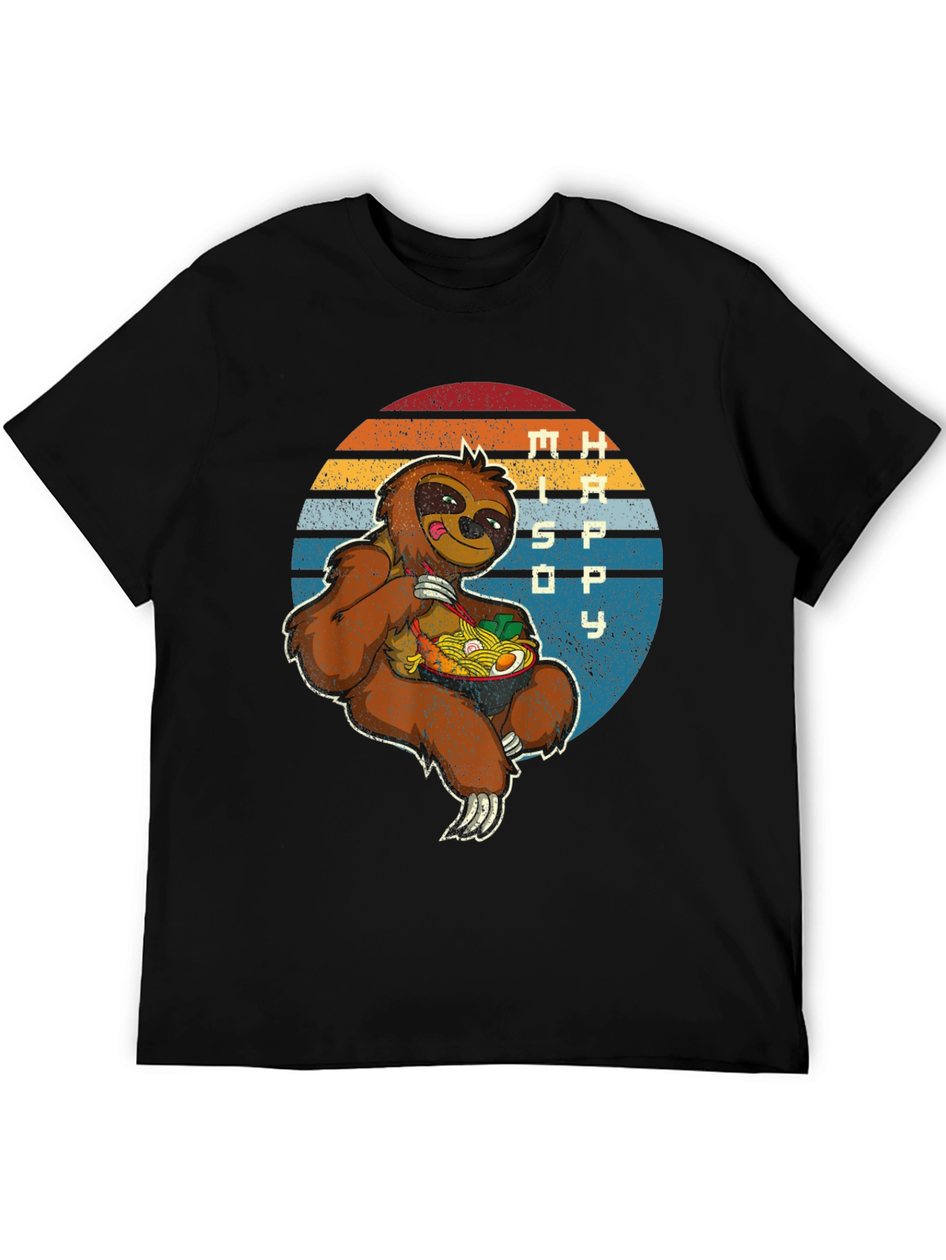 Sloth Ramen Graphic Tee - Chill & Hungry