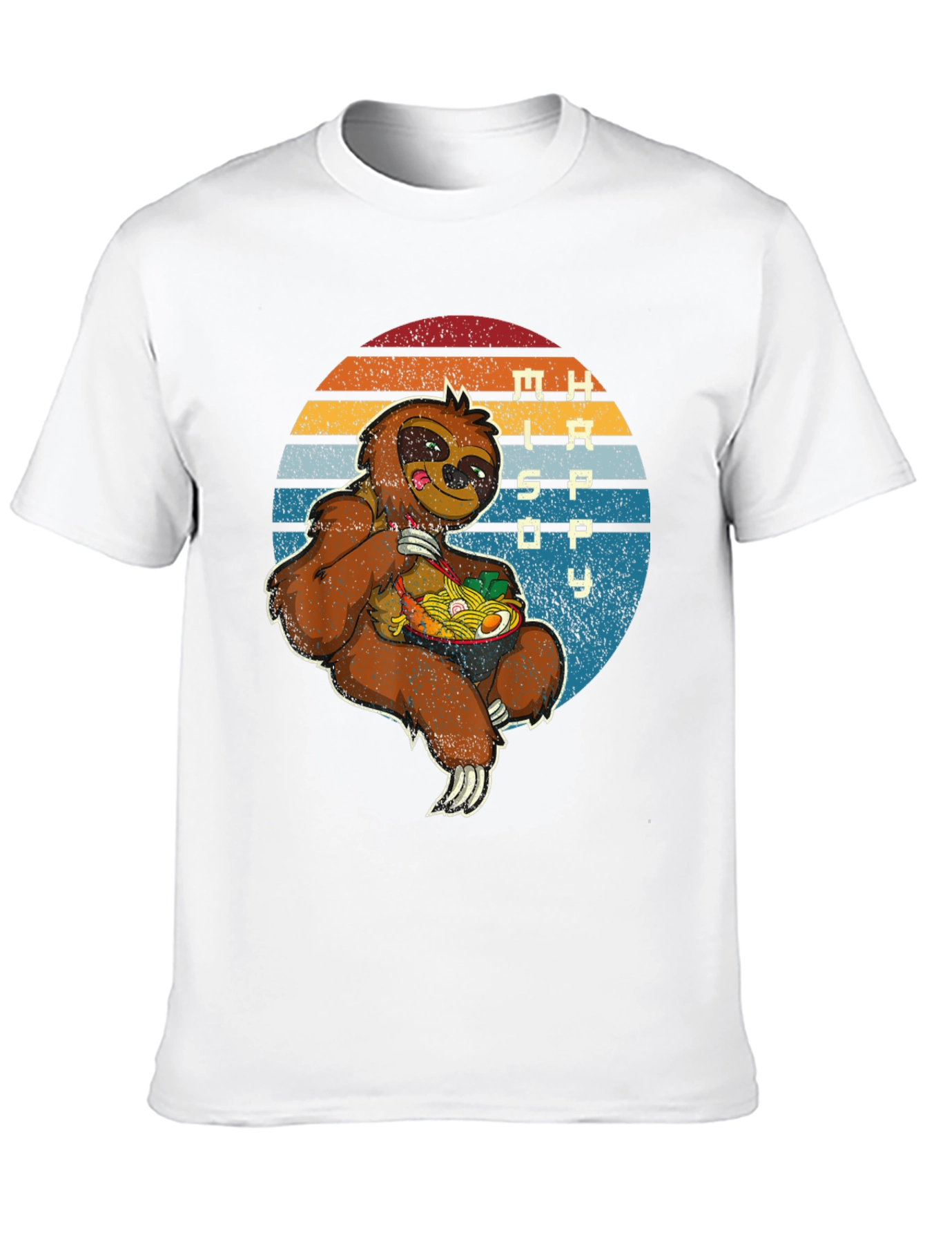 Sloth Ramen Graphic Tee - Chill & Hungry