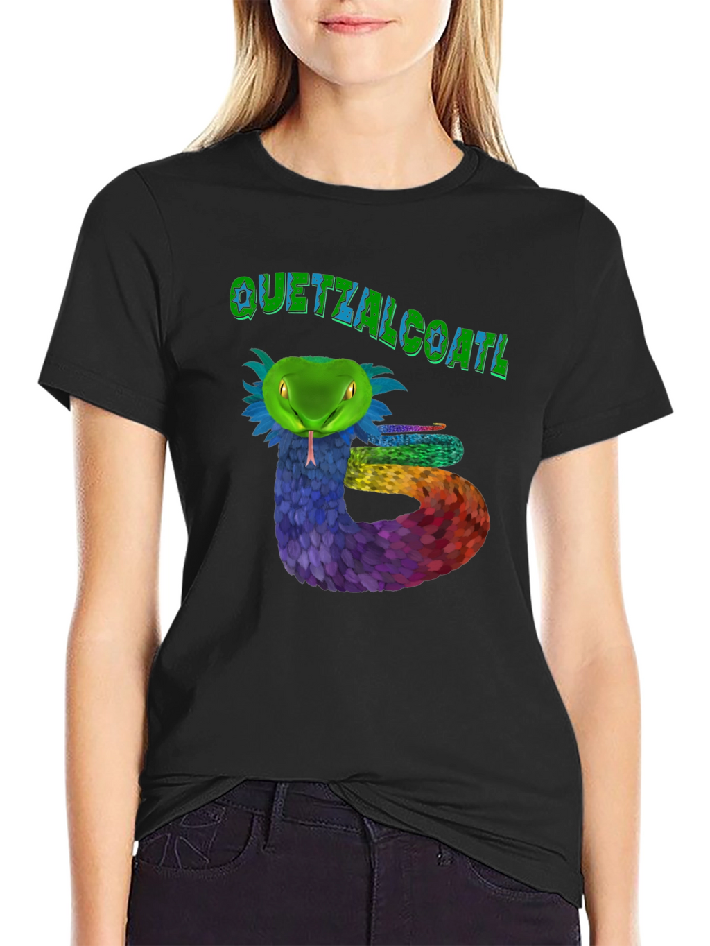 Quetzalcoatl Snake Graphic T-Shirt