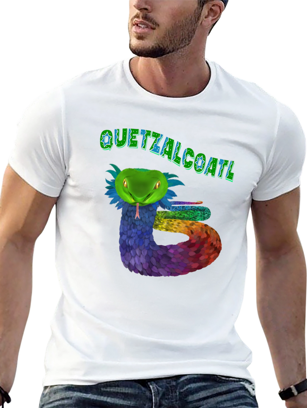 Quetzalcoatl Snake Graphic T-Shirt