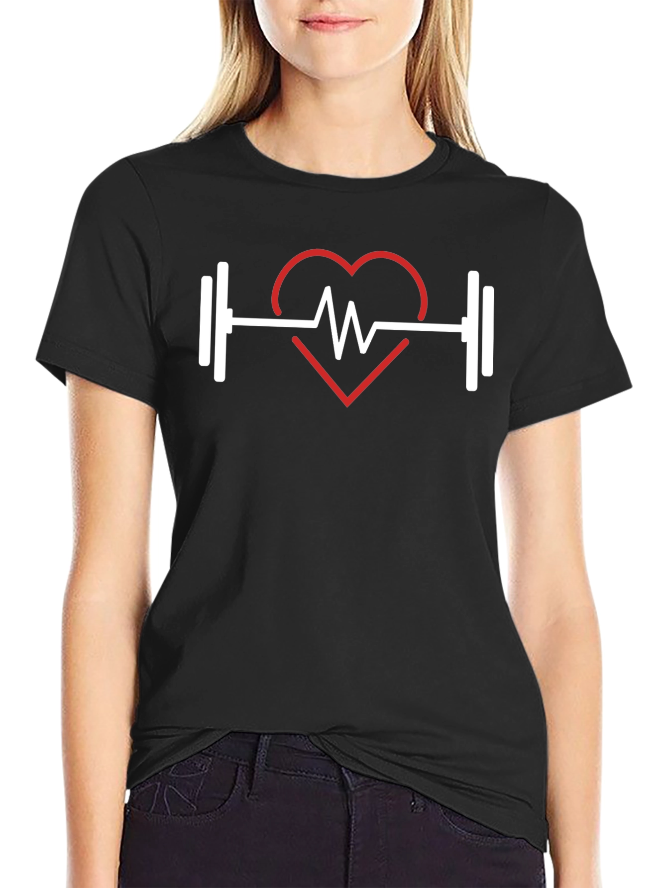 Fitness Heartbeat T-Shirt - Gym & Workout Apparel