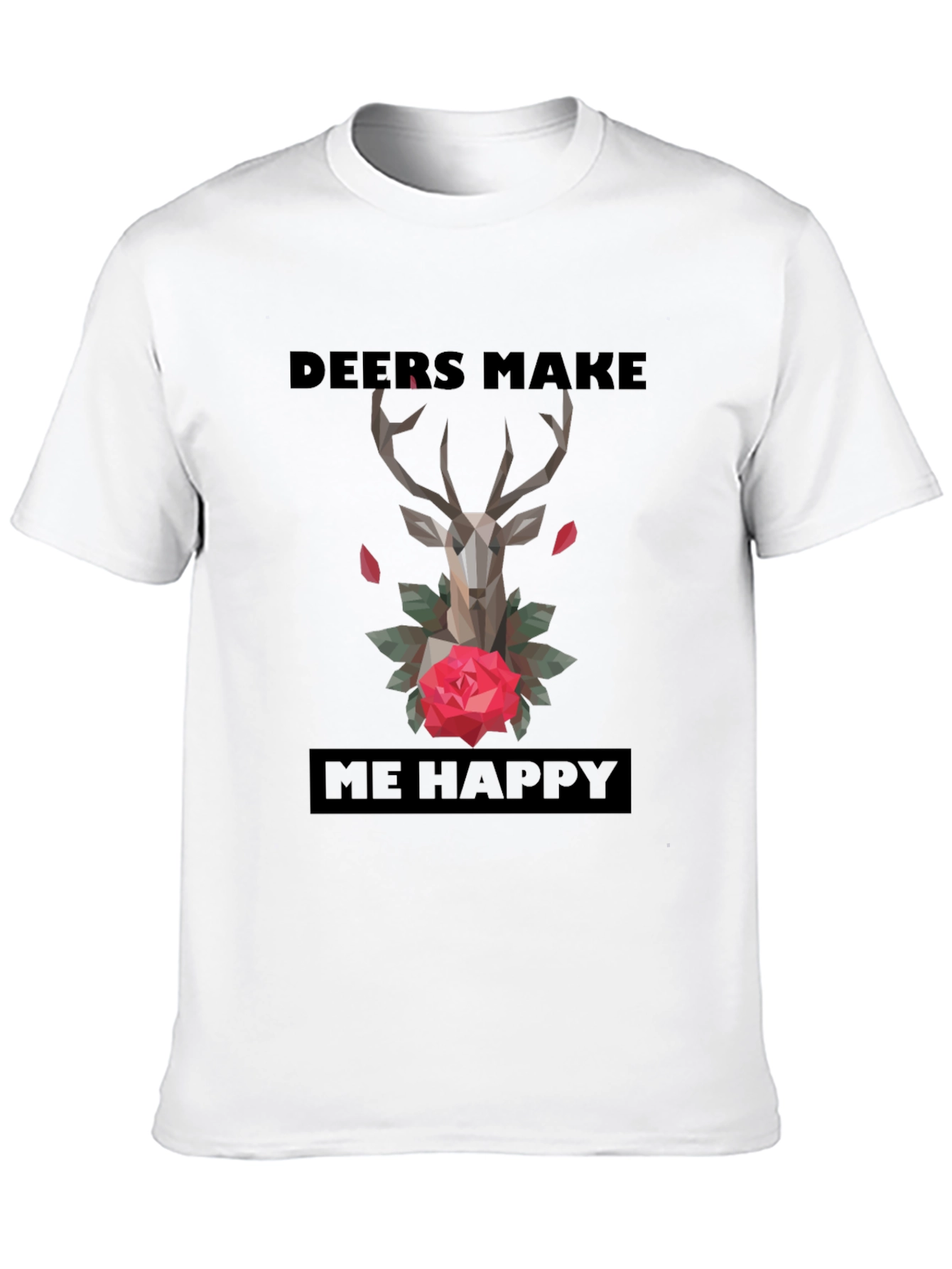 Deers Make Me Happy Graphic T-Shirt