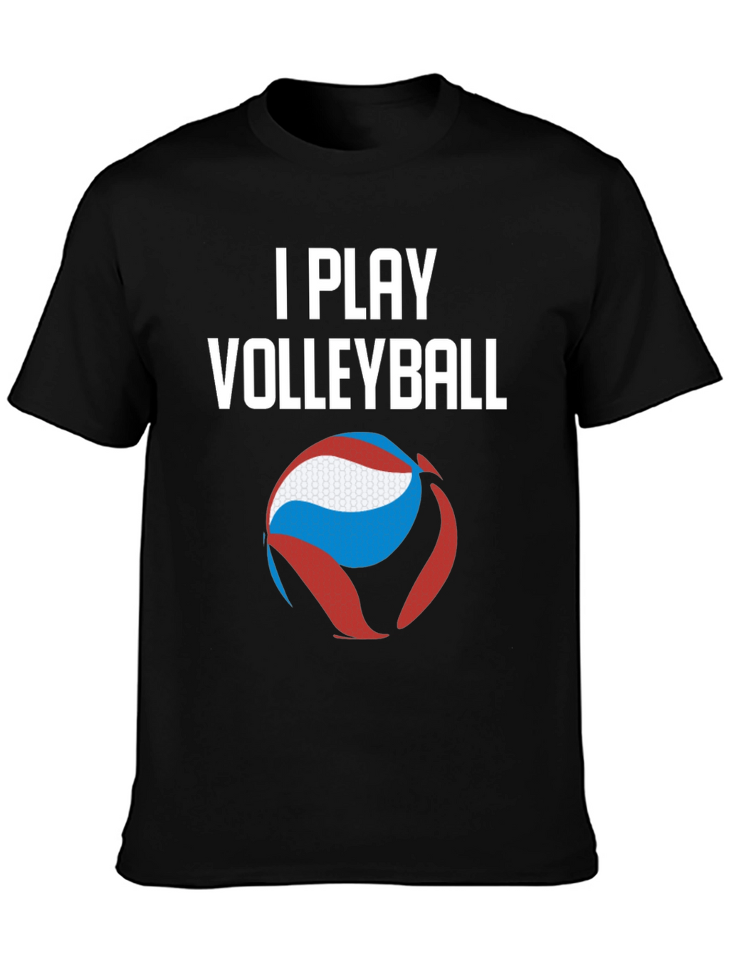 I Play Volleyball Graphic Tee - Sporty Casual
