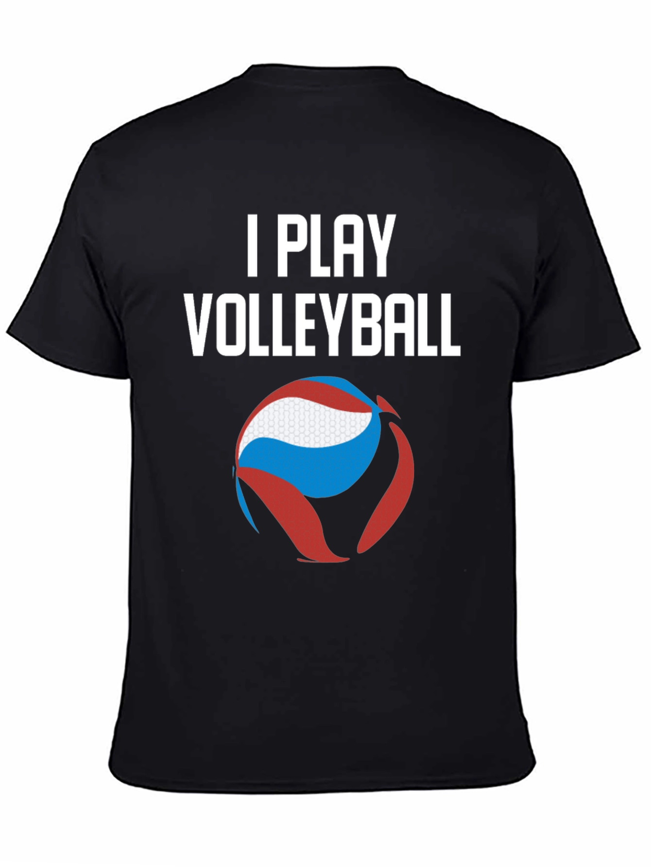 I Play Volleyball Graphic Tee - Sporty Casual