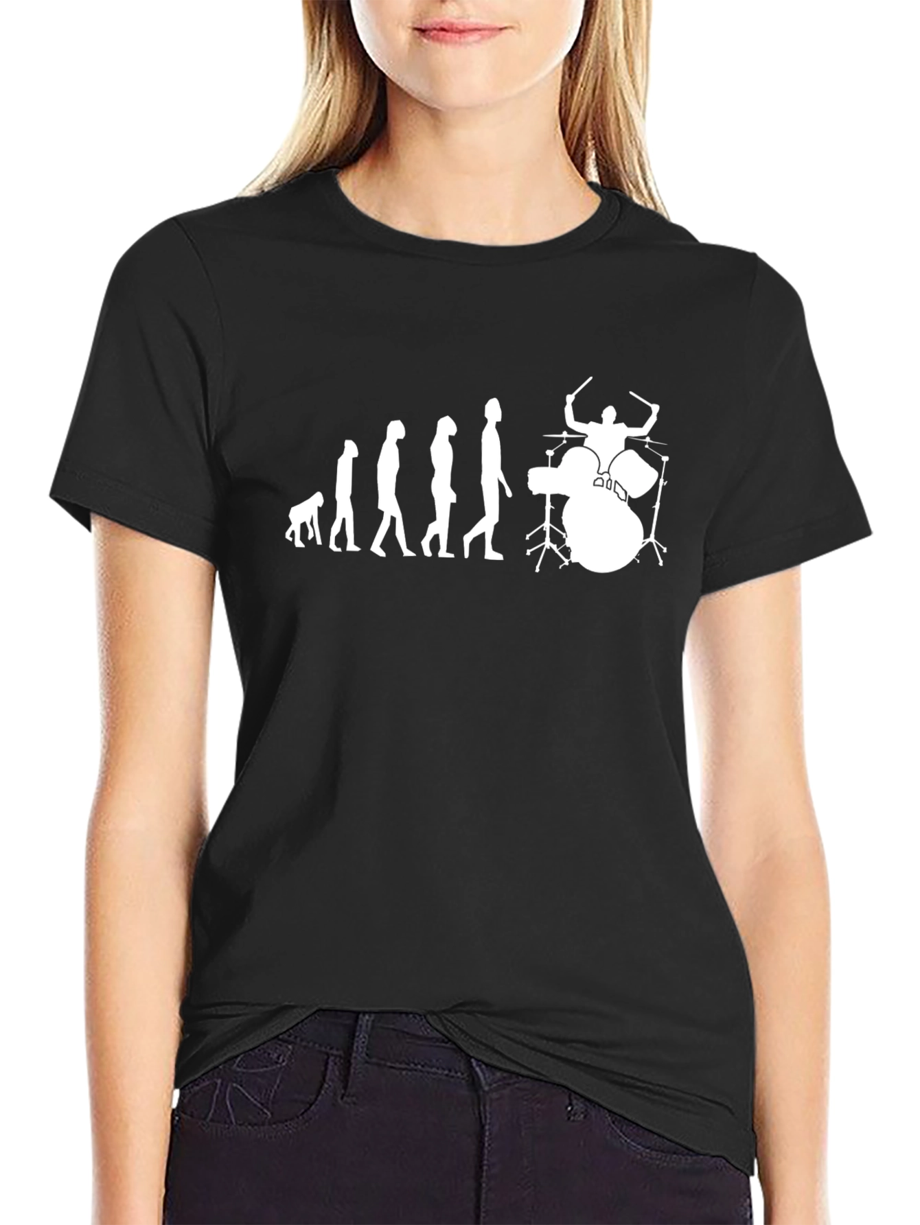 Evolution of Drumming T-Shirt - Musician Gift