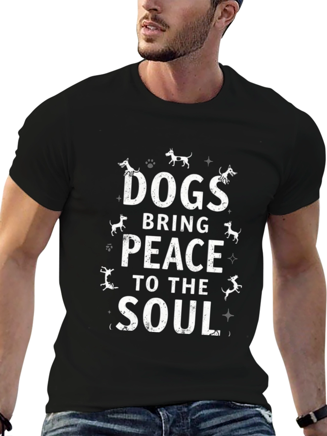 Dogs Bring Peace to the Soul Graphic Tee