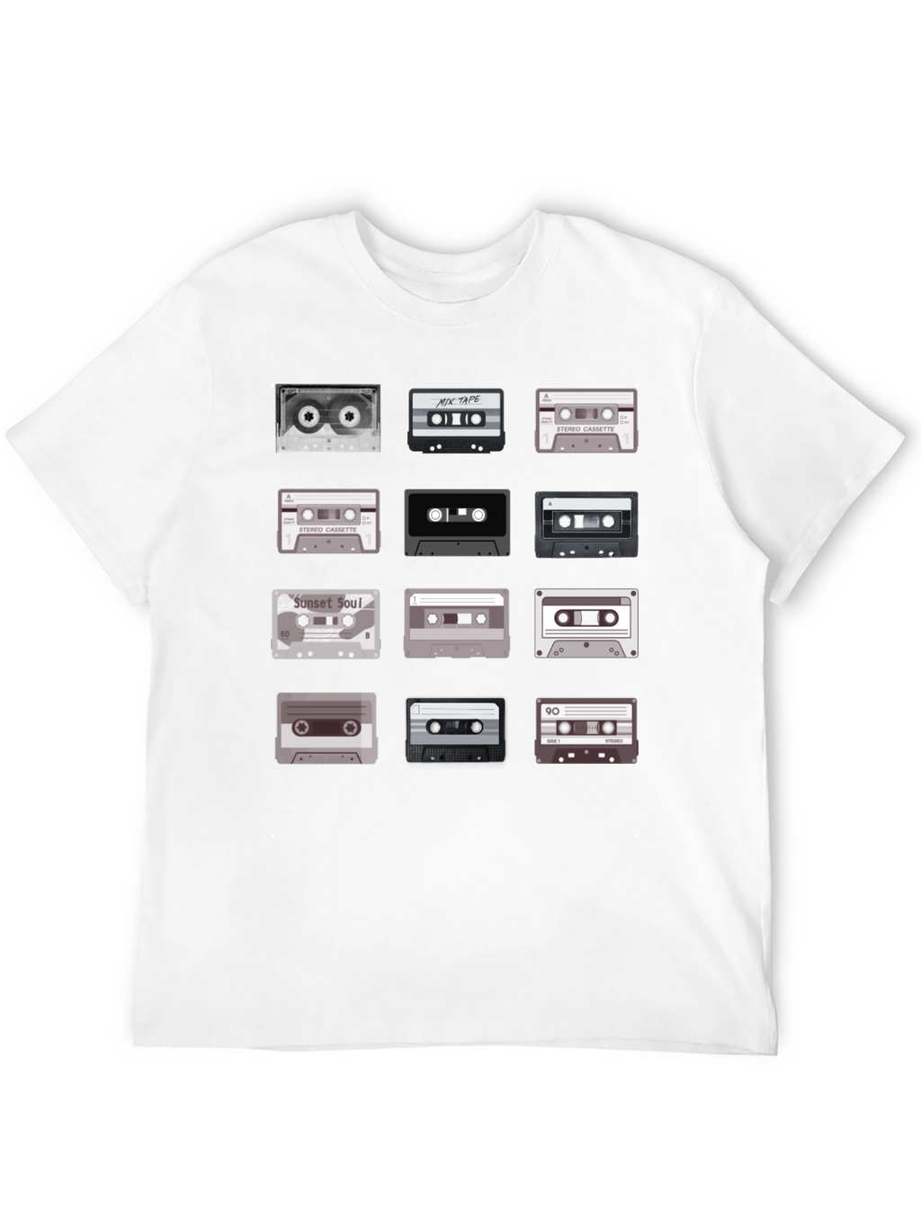 Retro Cassette Tape Graphic Tee - Music Lover T-Shirt
