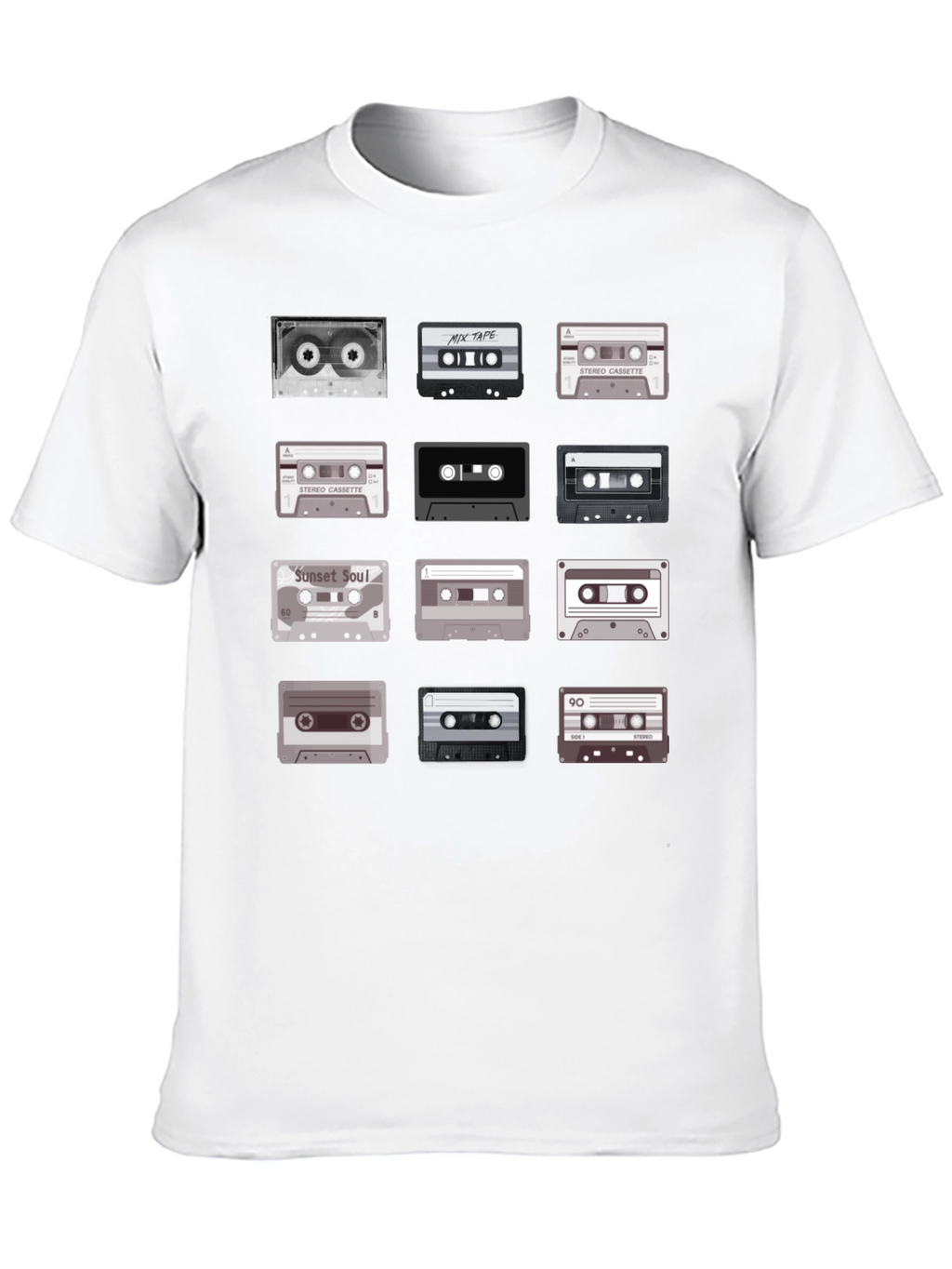 Retro Cassette Tape Graphic Tee - Music Lover T-Shirt
