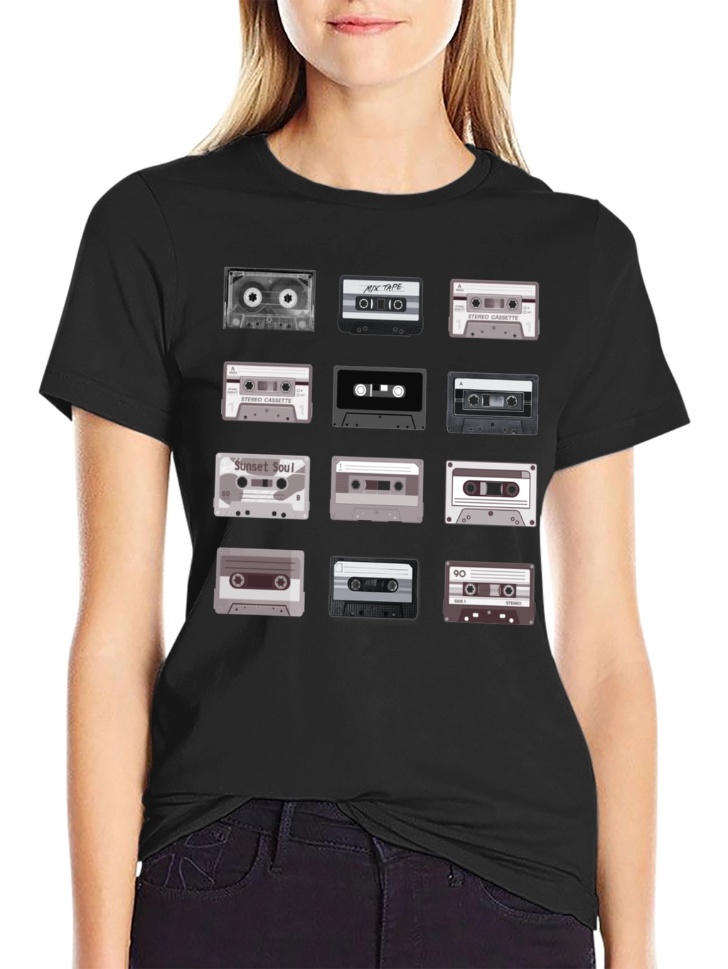 Retro Cassette Tape Graphic Tee - Music Lover T-Shirt