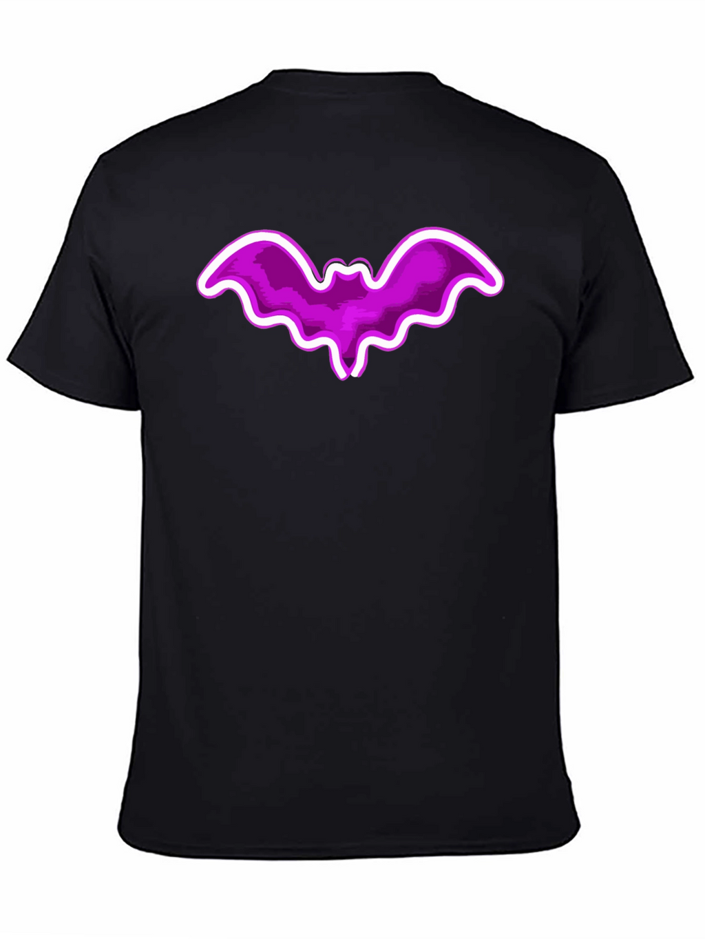 Purple Bat Graphic Tee - Fun Halloween Shirt