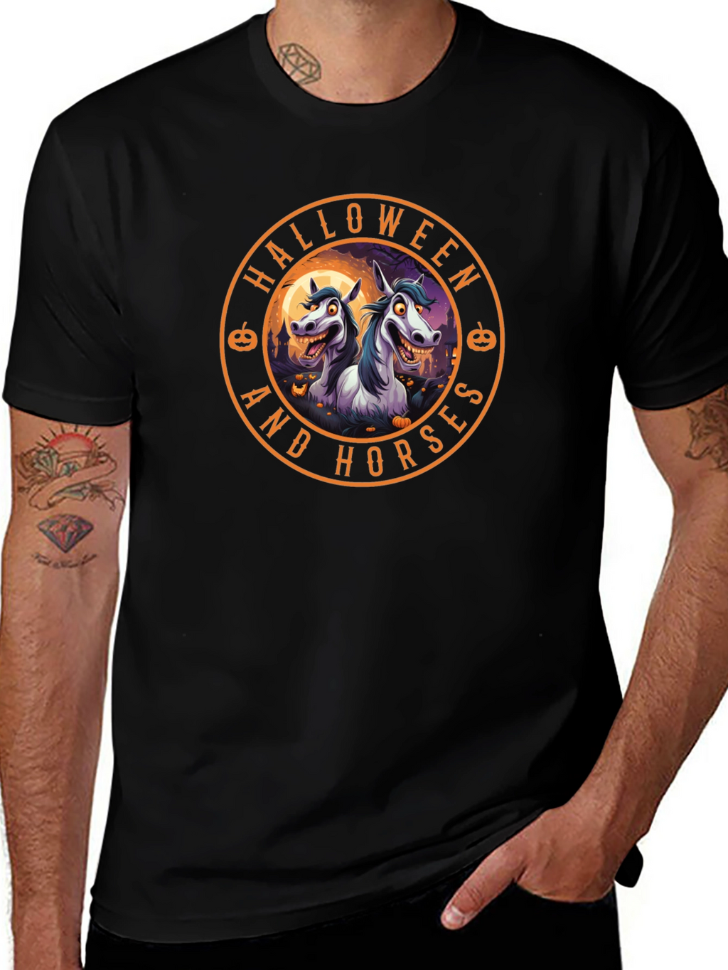Halloween Horses Graphic Tee