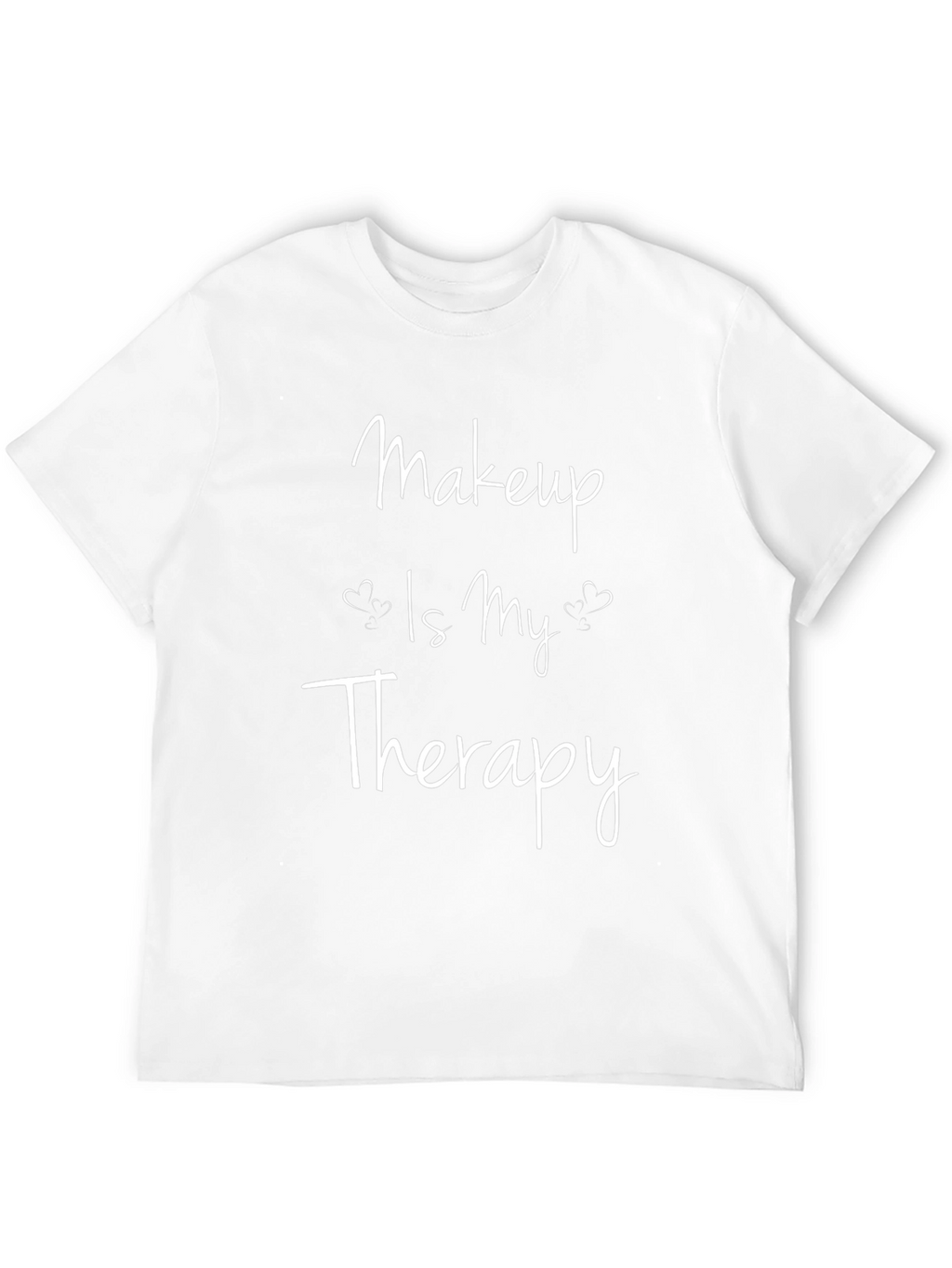 Makeup Is My Therapy Black Graphic T-Shirt