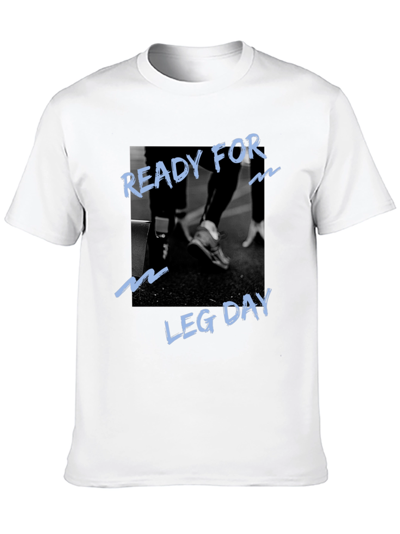 Ready For Leg Day Graphic Black T-Shirt