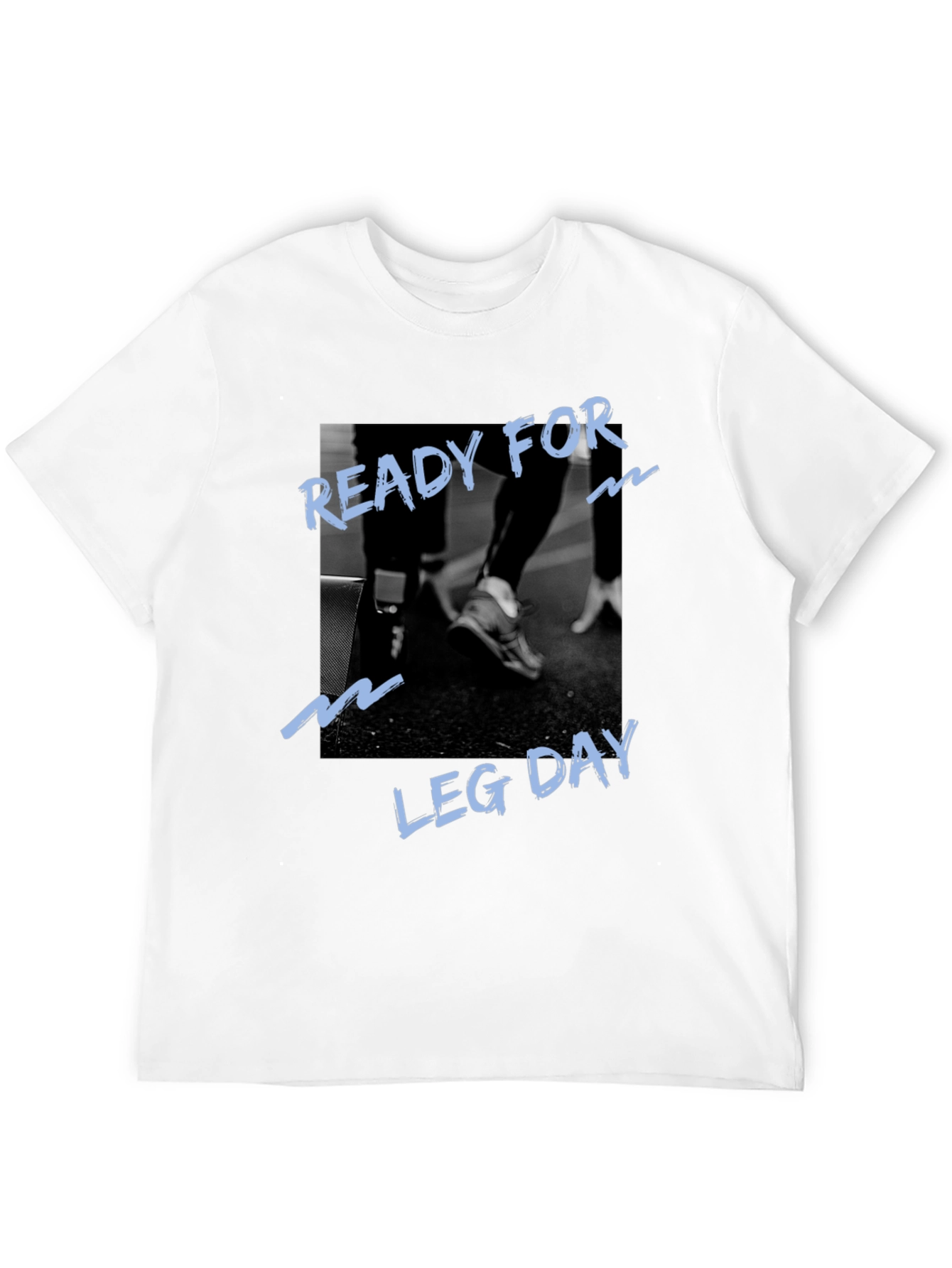 Ready For Leg Day Graphic Black T-Shirt