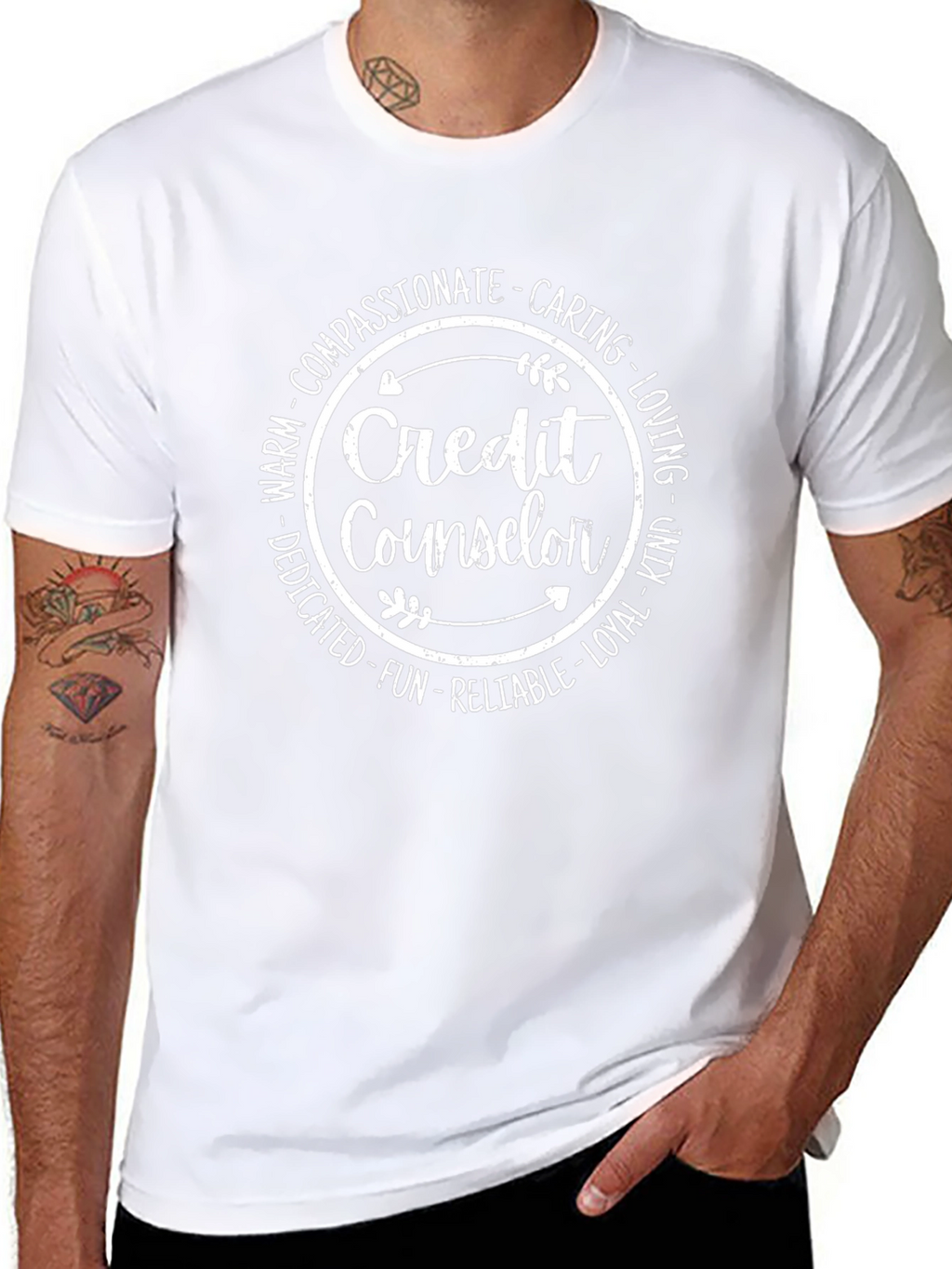 Credit Counselor T-Shirt Compassionate Caring Loving Tee