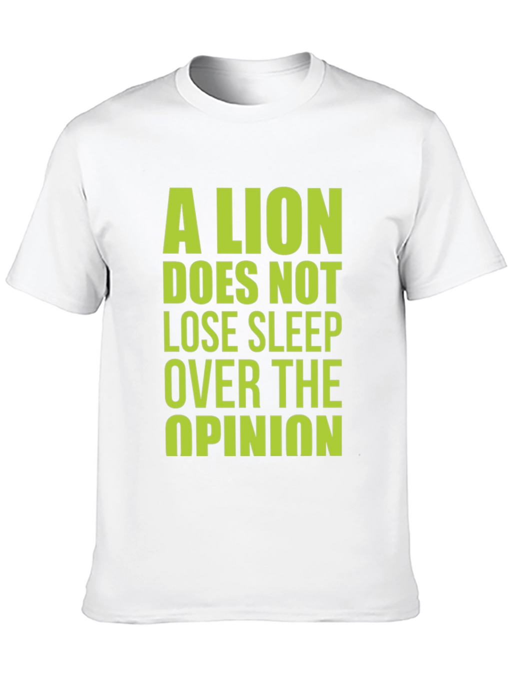 Lion Opinion Graphic Tee - Bold Statement Shirt