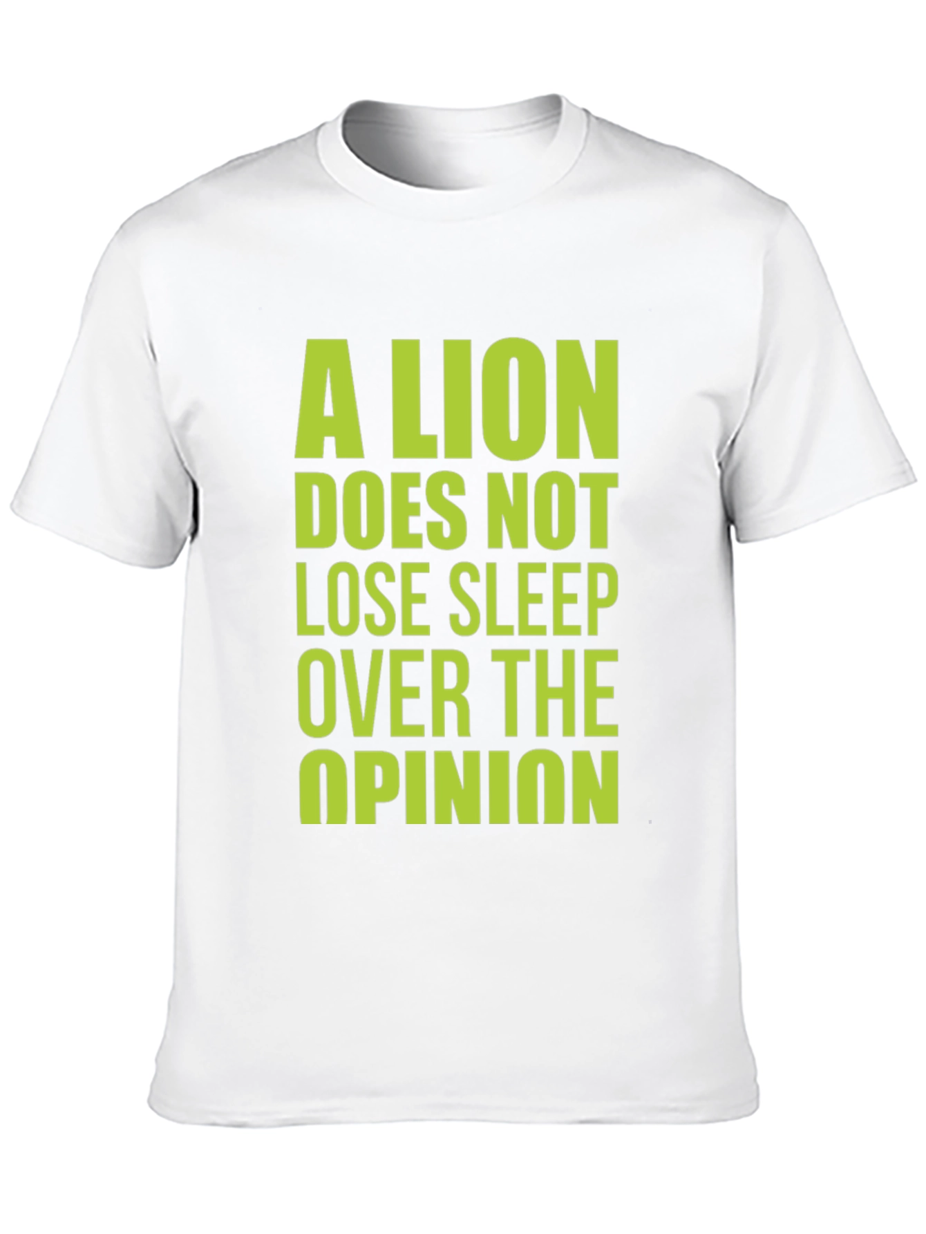 Lion Opinion Graphic Tee - Bold Statement Shirt