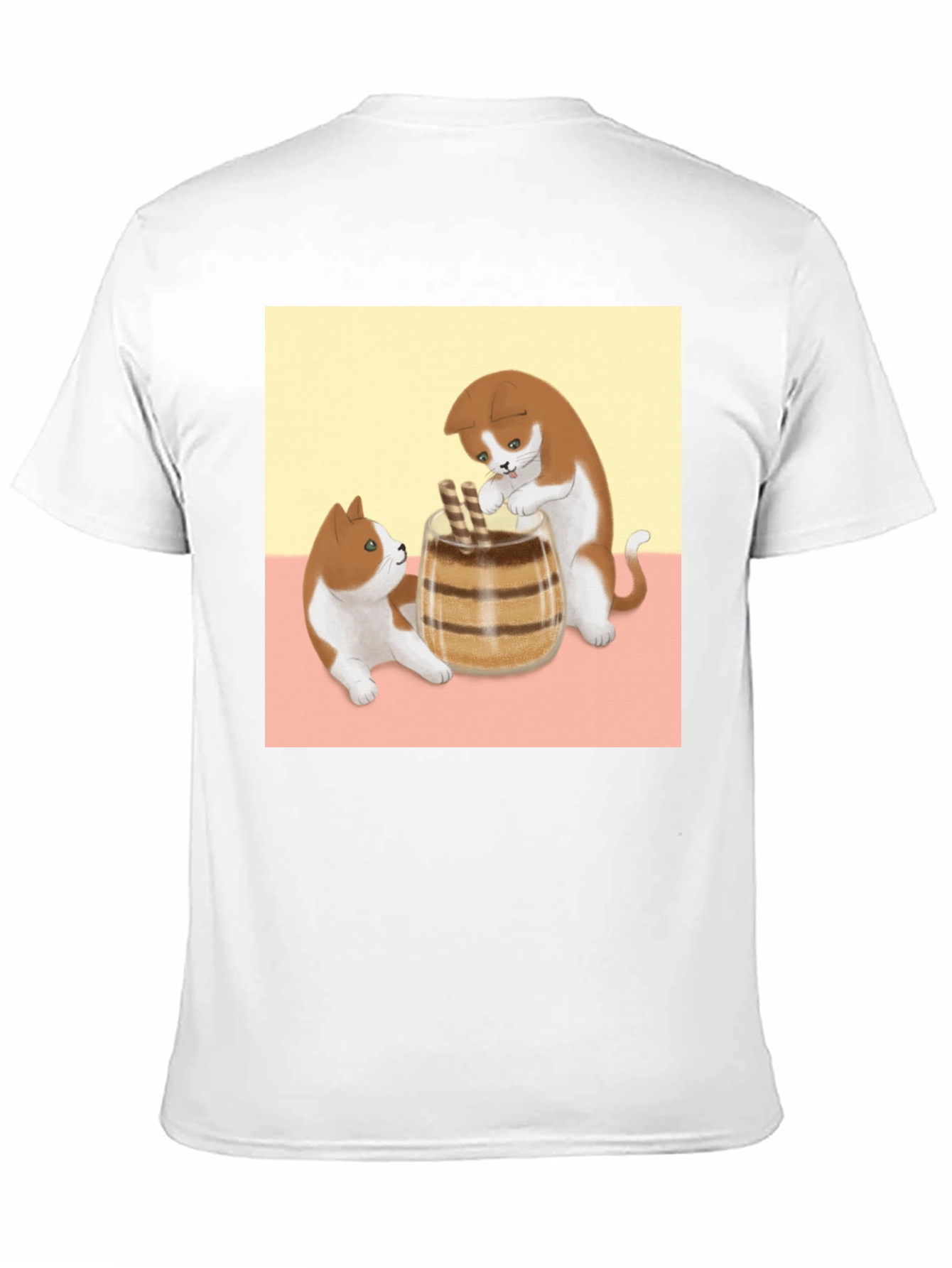 Cute Kitten Bubble Tea Graphic Tee