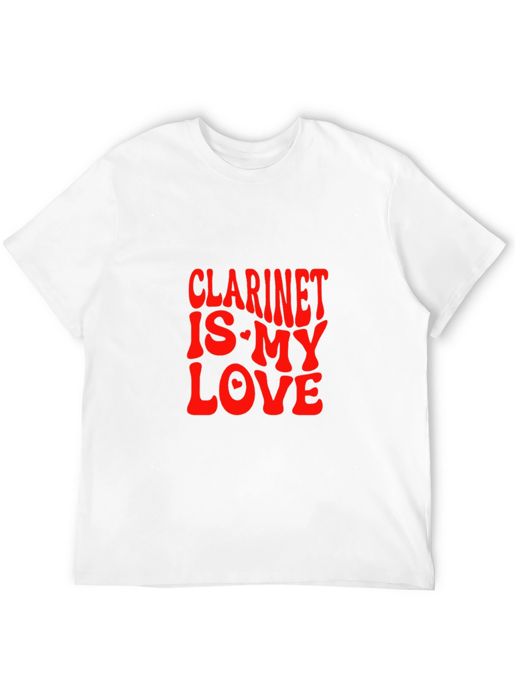 Clarinet Is My Love Graphic Tee - Black
