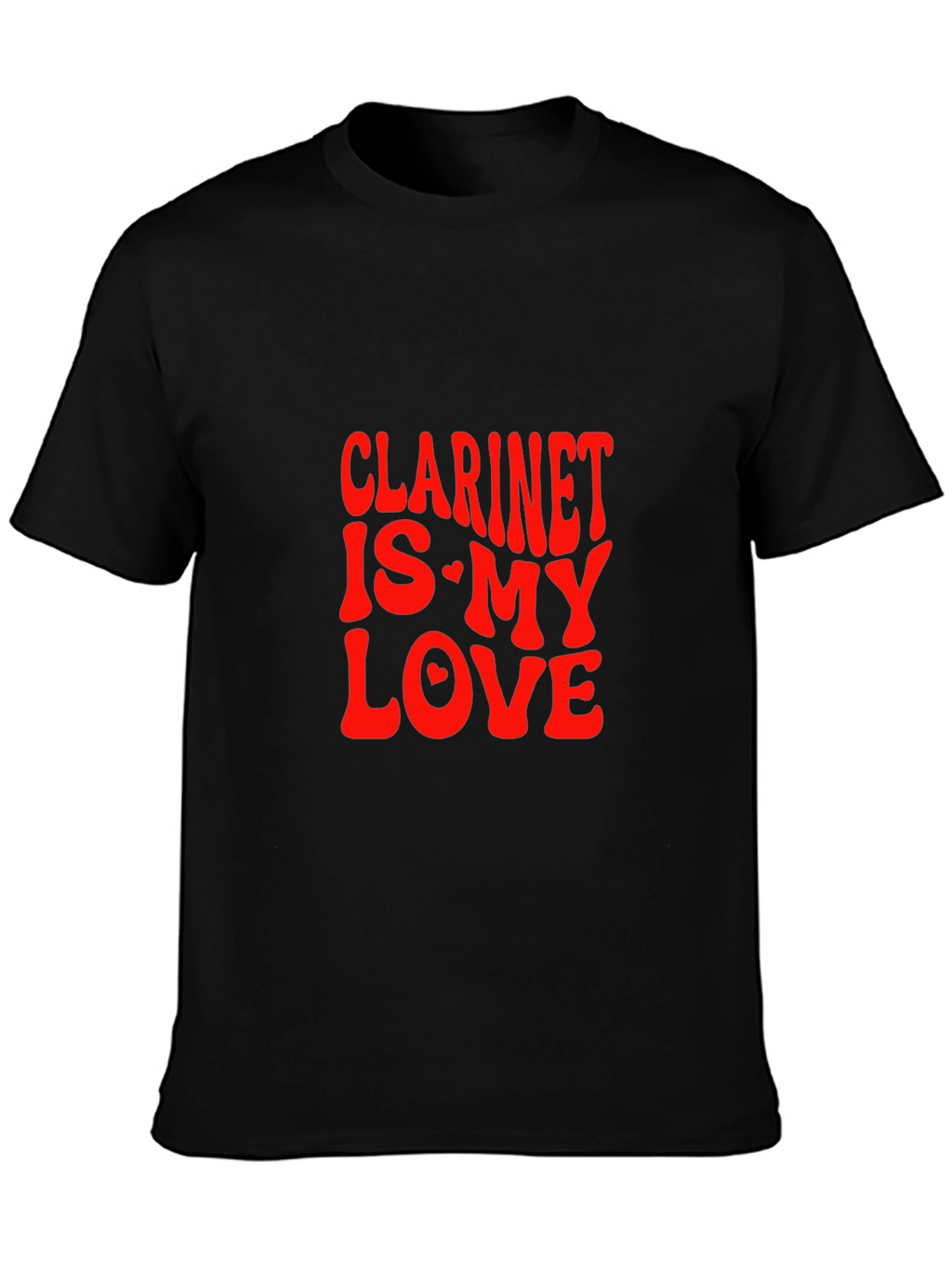Clarinet Is My Love Graphic Tee - Black