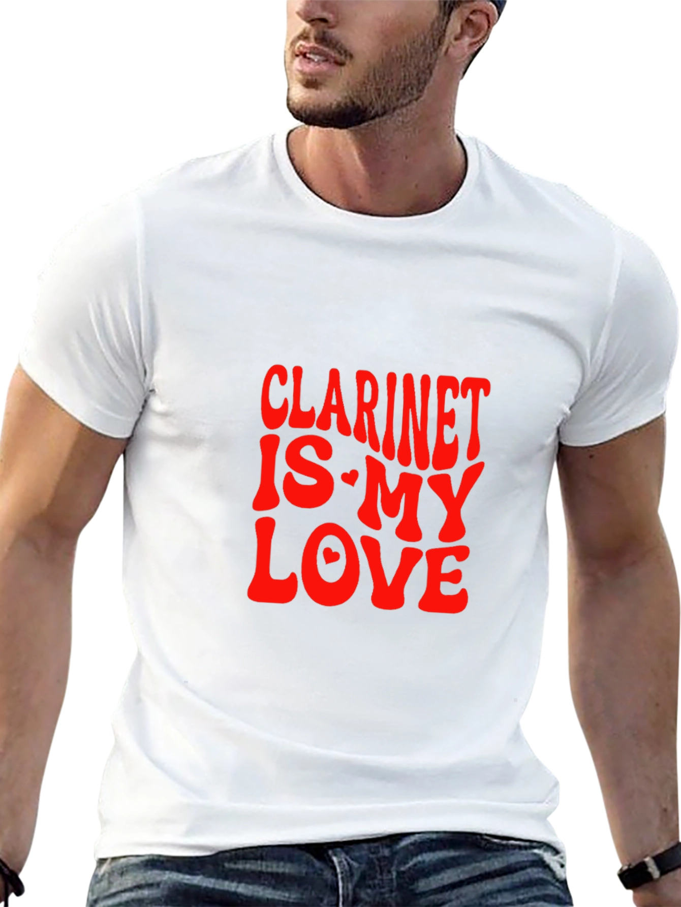 Clarinet Is My Love Graphic Tee - Black