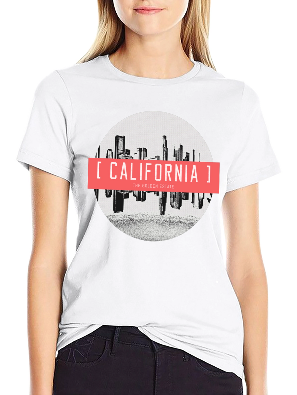 California Golden Estate Graphic Tee - Black