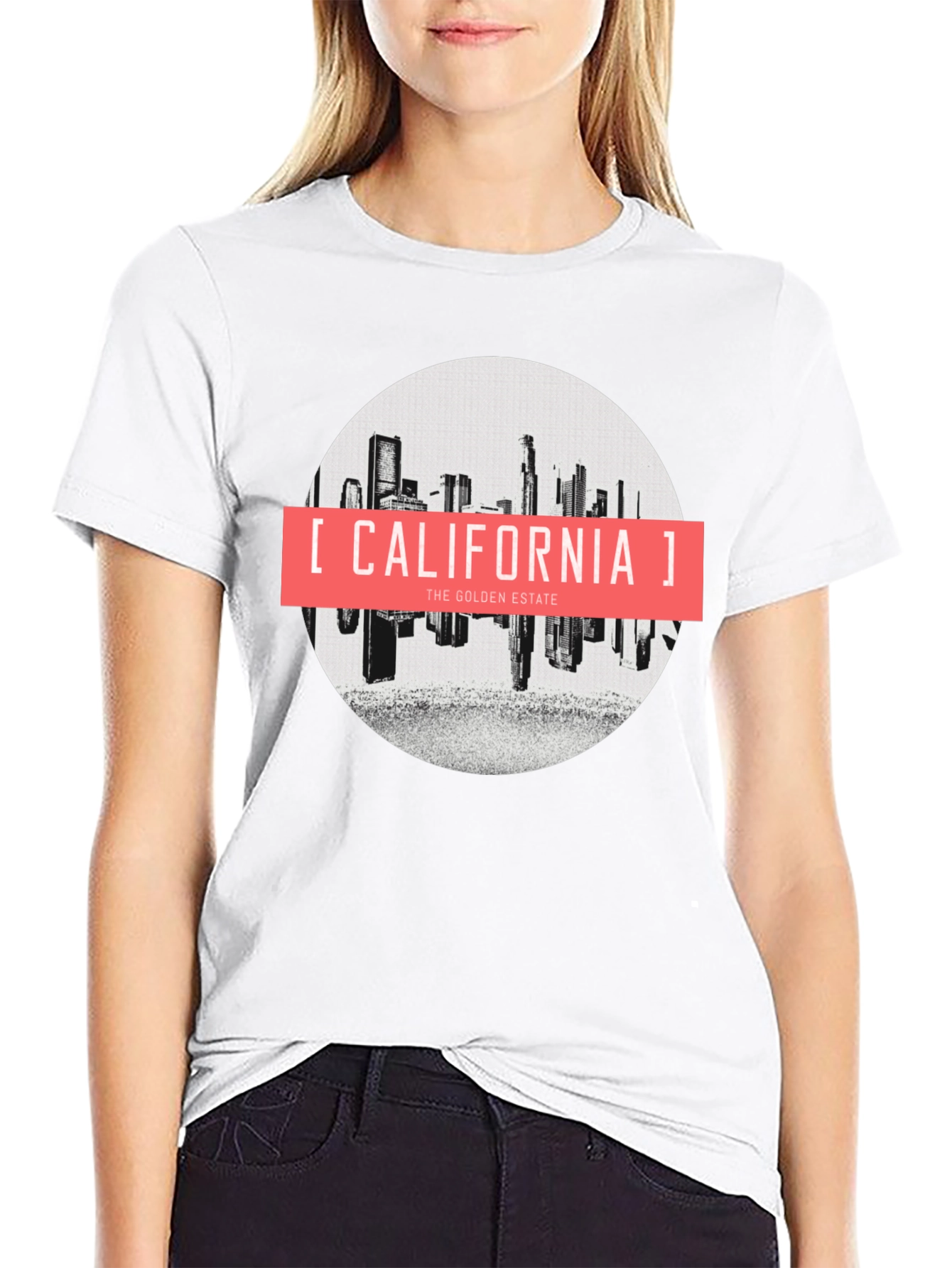 California Golden Estate Graphic Tee - Black