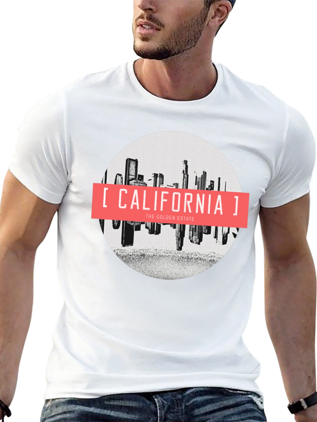 California Golden Estate Graphic Tee - Black