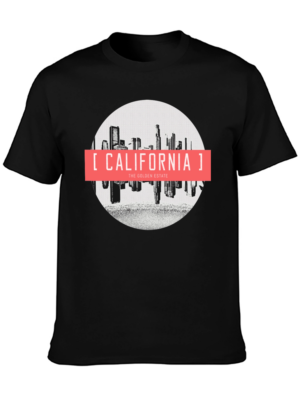California Golden Estate Graphic Tee - Black