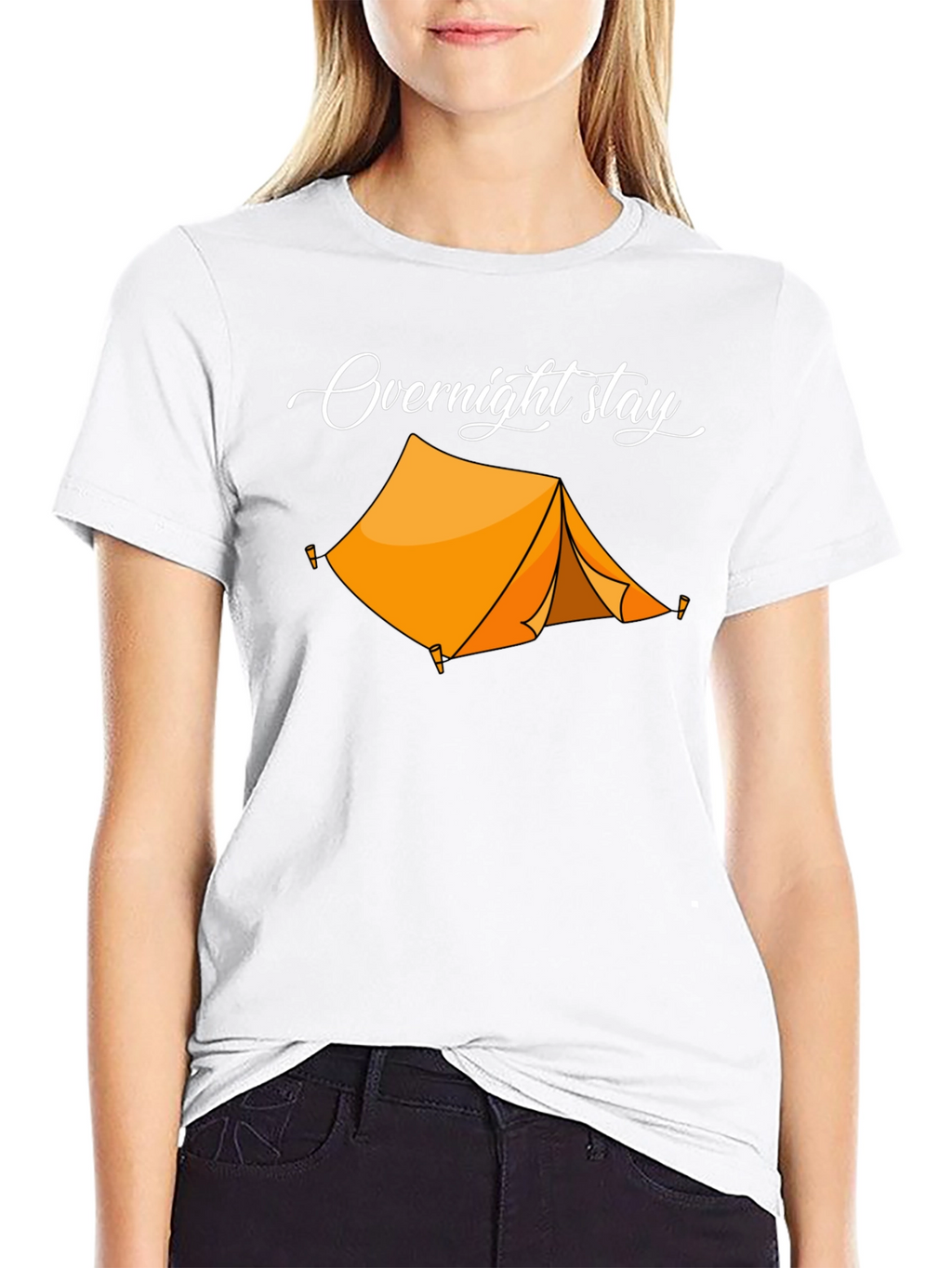 Overnight Stay Camping Tent Graphic Tee