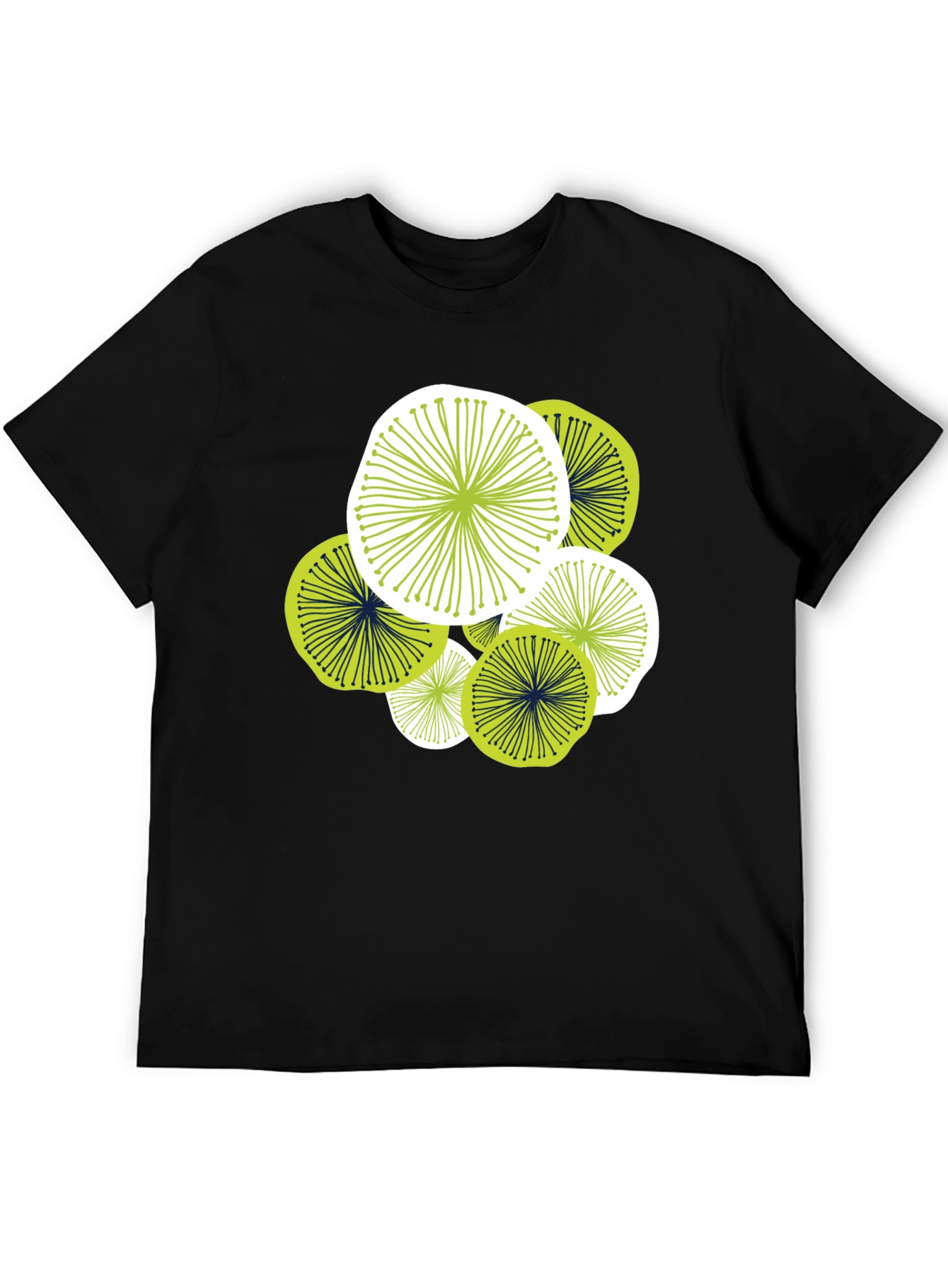 Abstract Floral Graphic Tee - Modern Design Comfortable Fit