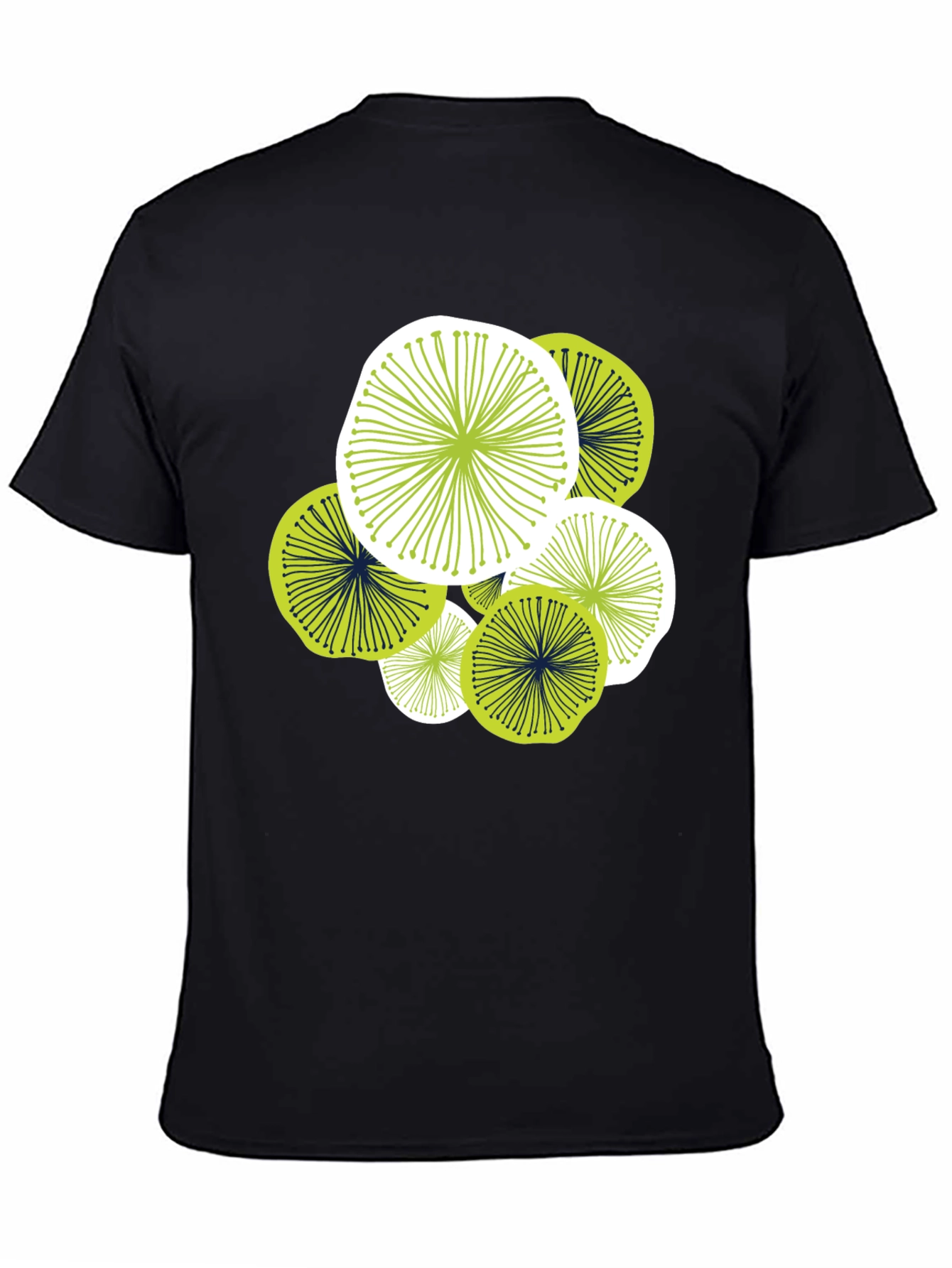 Abstract Floral Graphic Tee - Modern Design Comfortable Fit