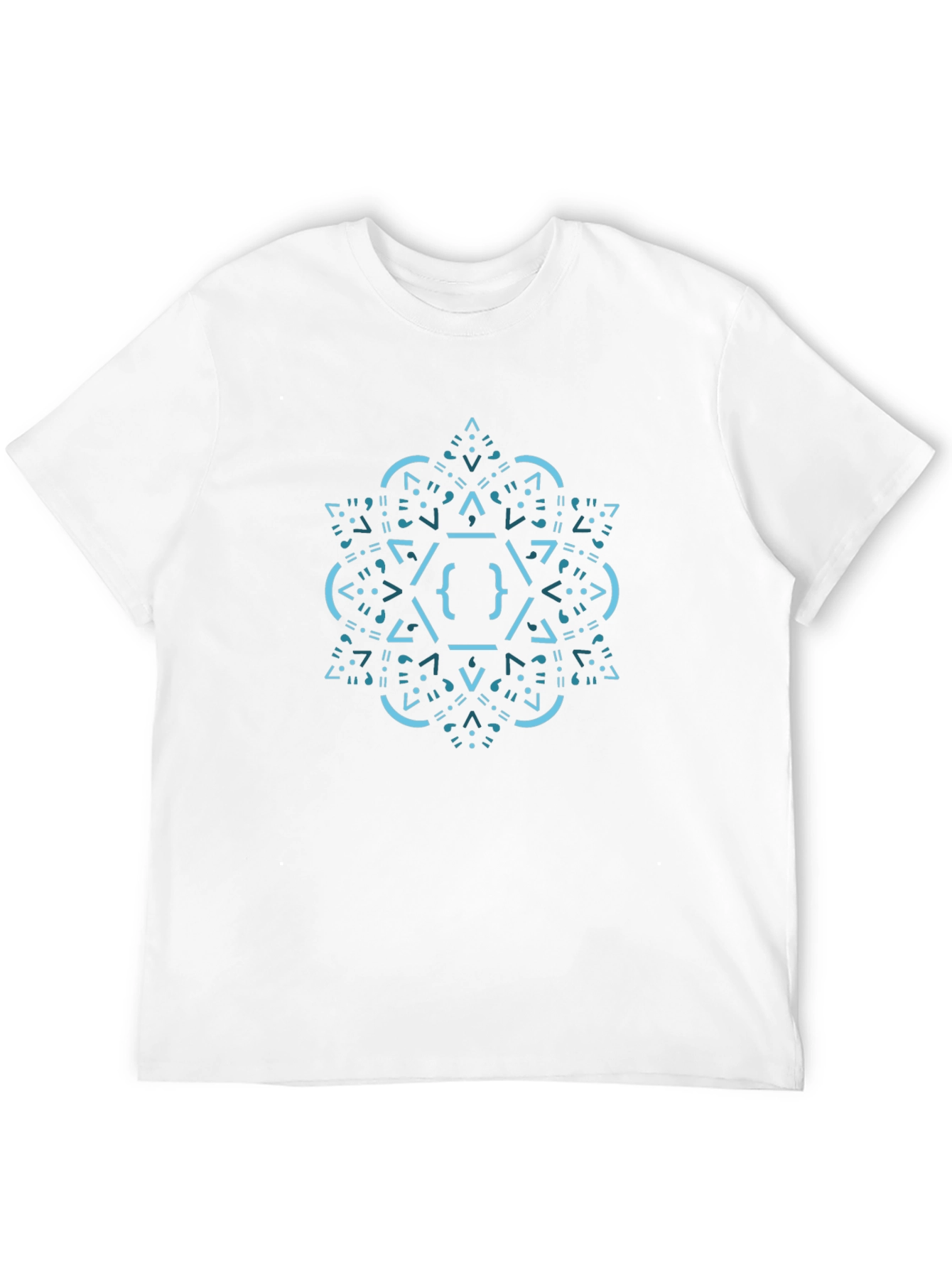 Geometric Code T-Shirt - Stylish & Unique