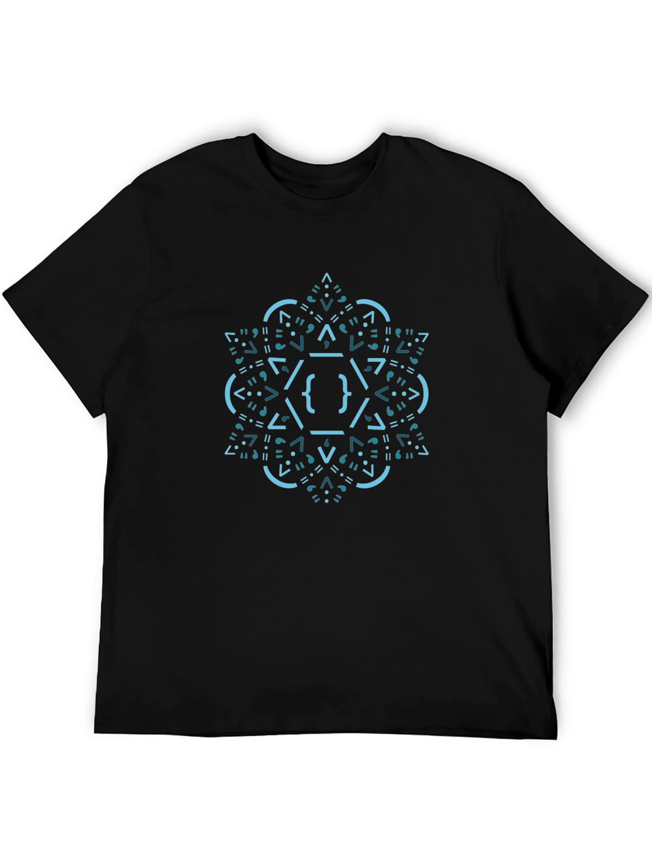 Geometric Code T-Shirt - Stylish & Unique