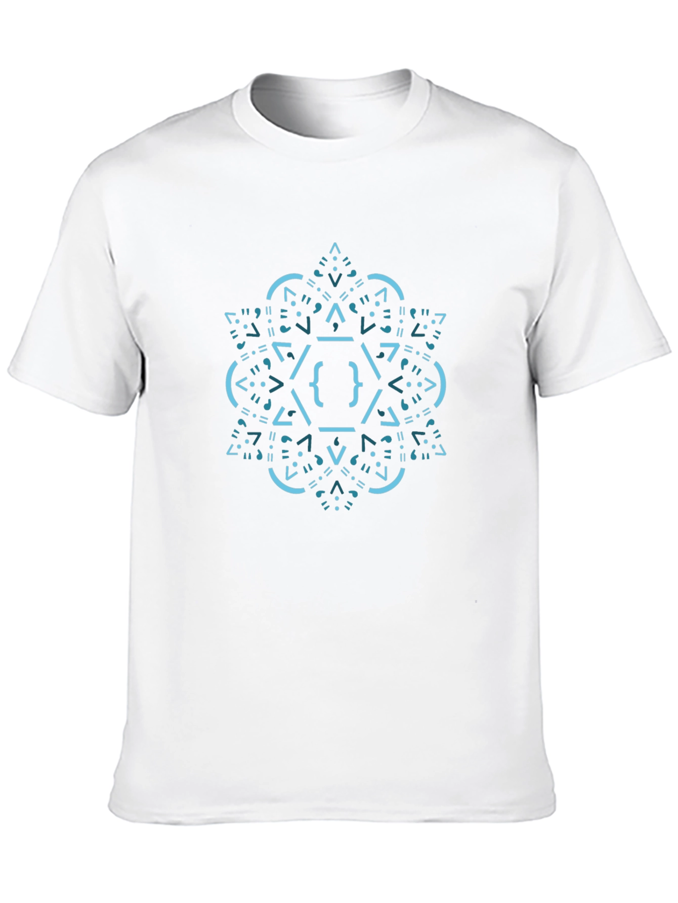 Geometric Code T-Shirt - Stylish & Unique