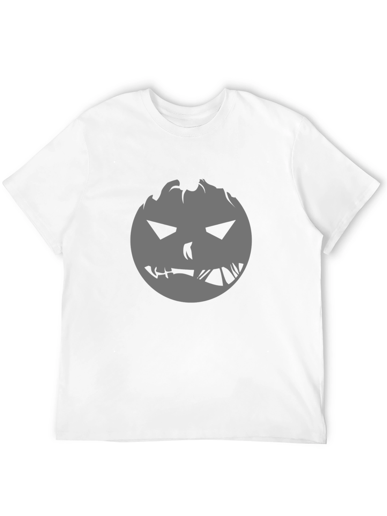 Spooky Pumpkin Face Graphic Tee - Halloween Ready