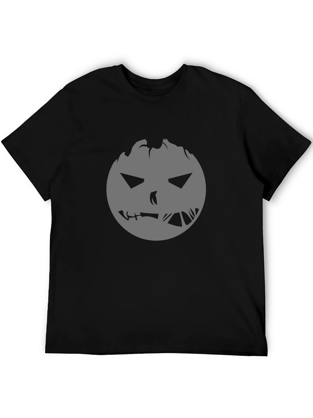 Spooky Pumpkin Face Graphic Tee - Halloween Ready