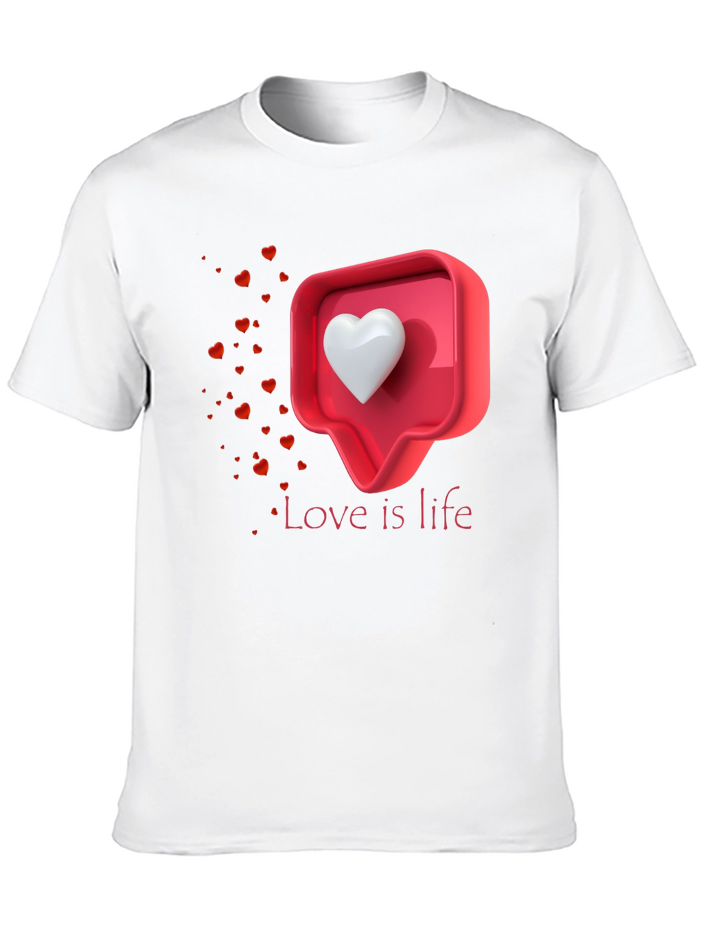 Love is Life Graphic T-Shirt - Trendy Casual Tee