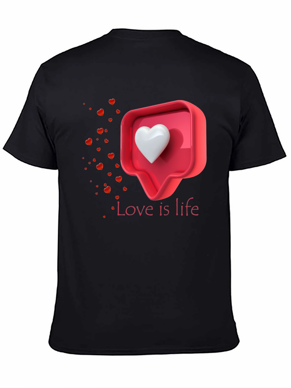 Love is Life Graphic T-Shirt - Trendy Casual Tee