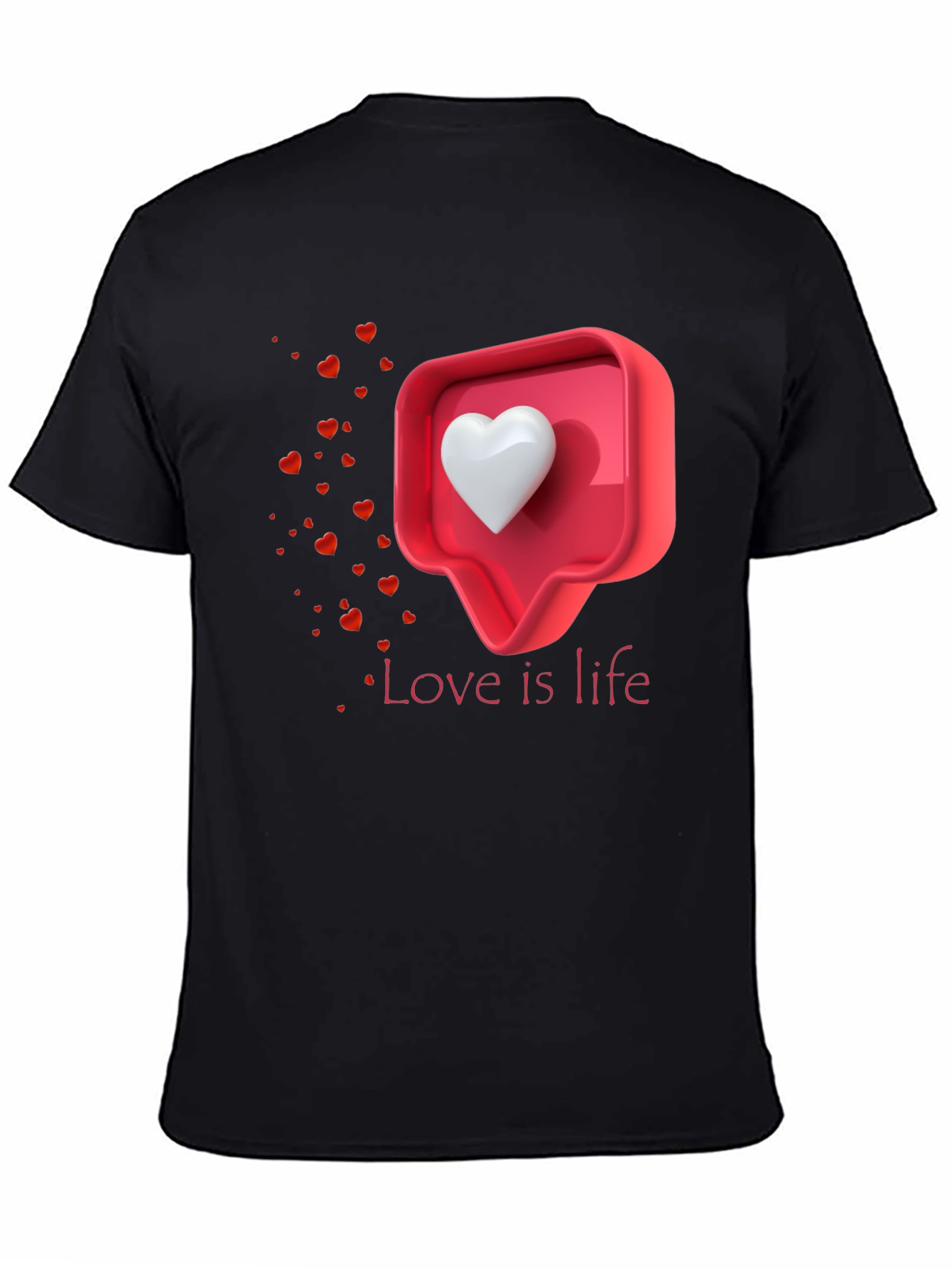Love is Life Graphic T-Shirt - Trendy Casual Tee
