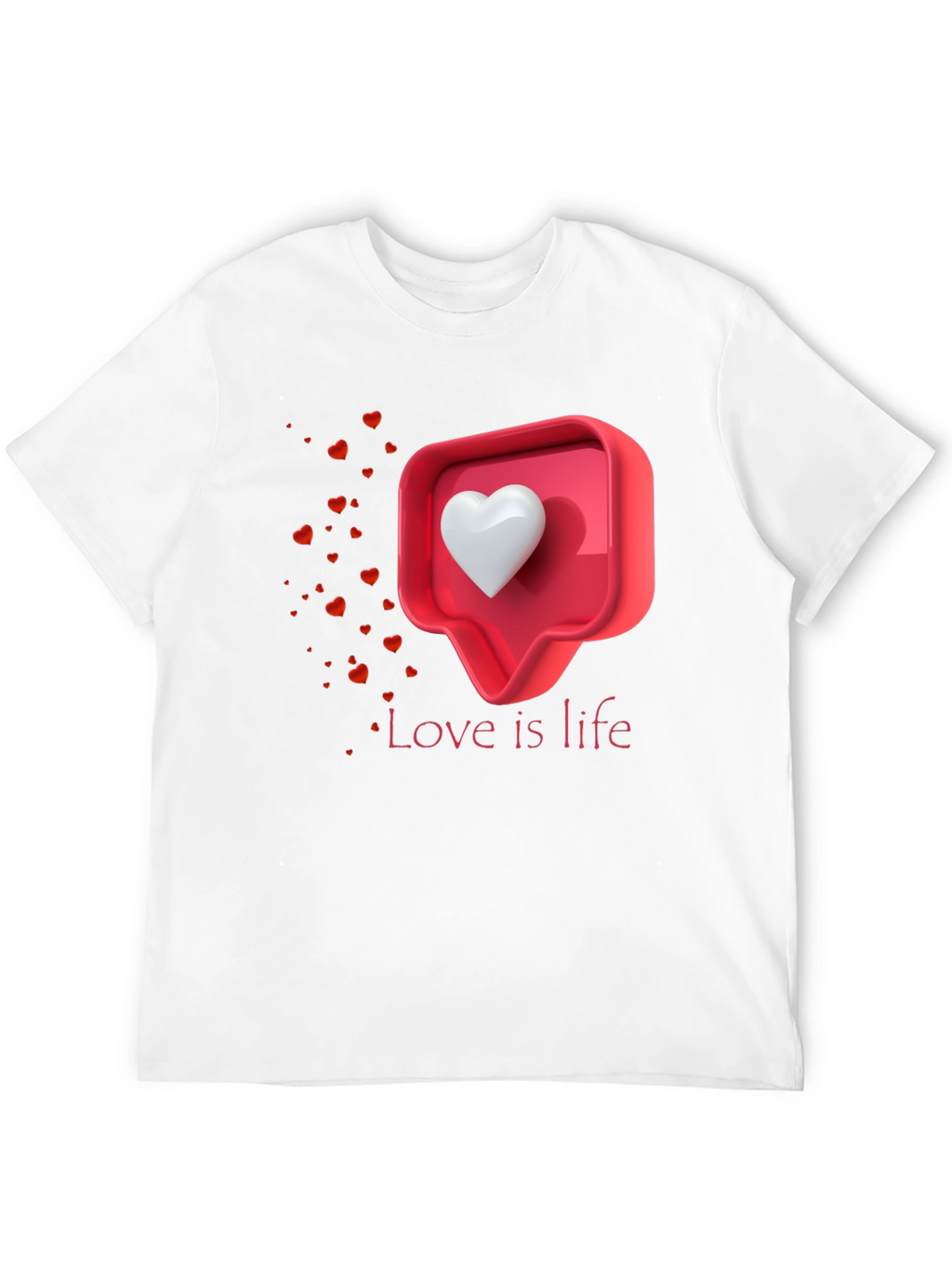 Love is Life Graphic T-Shirt - Trendy Casual Tee