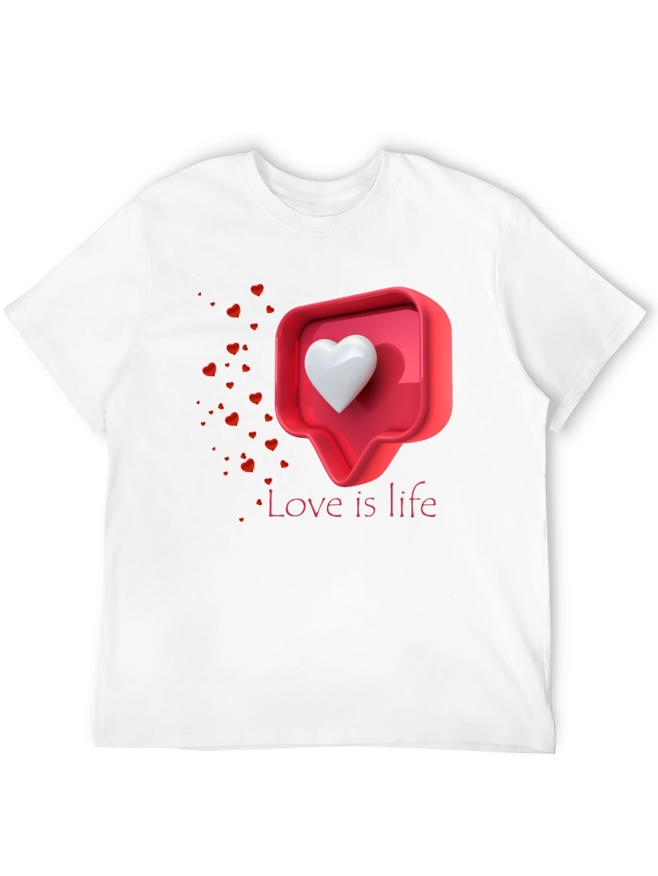Love is Life Graphic T-Shirt - Trendy Casual Tee