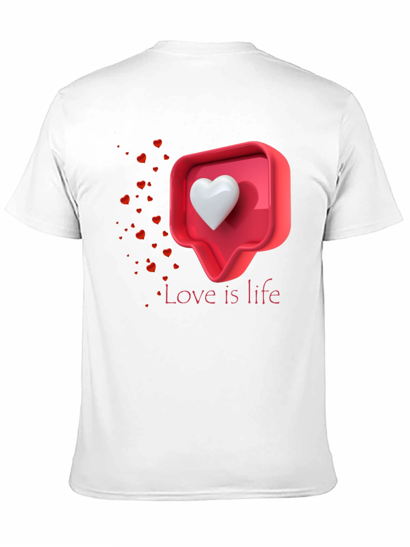 Love is Life Graphic T-Shirt - Trendy Casual Tee