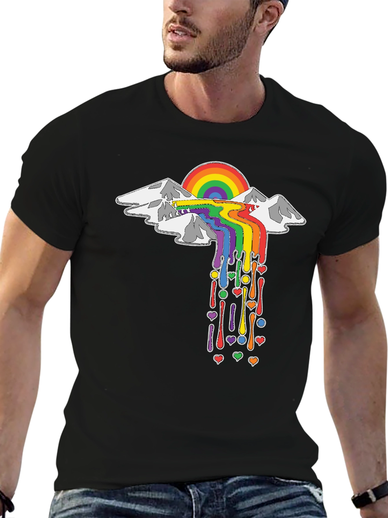 Rainbow Mountain T-Shirt - Express Yourself!