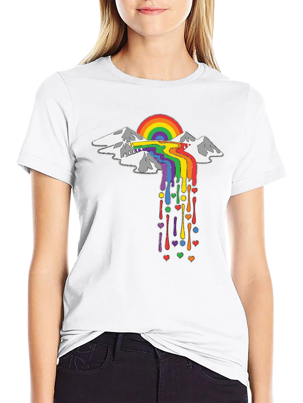 Rainbow Mountain T-Shirt - Express Yourself!