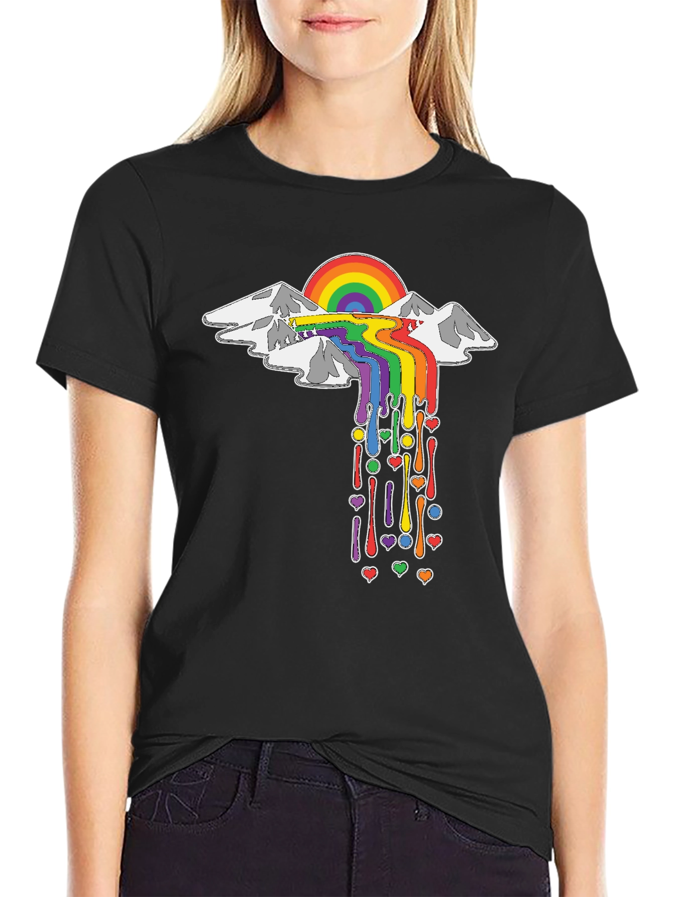 Rainbow Mountain T-Shirt - Express Yourself!