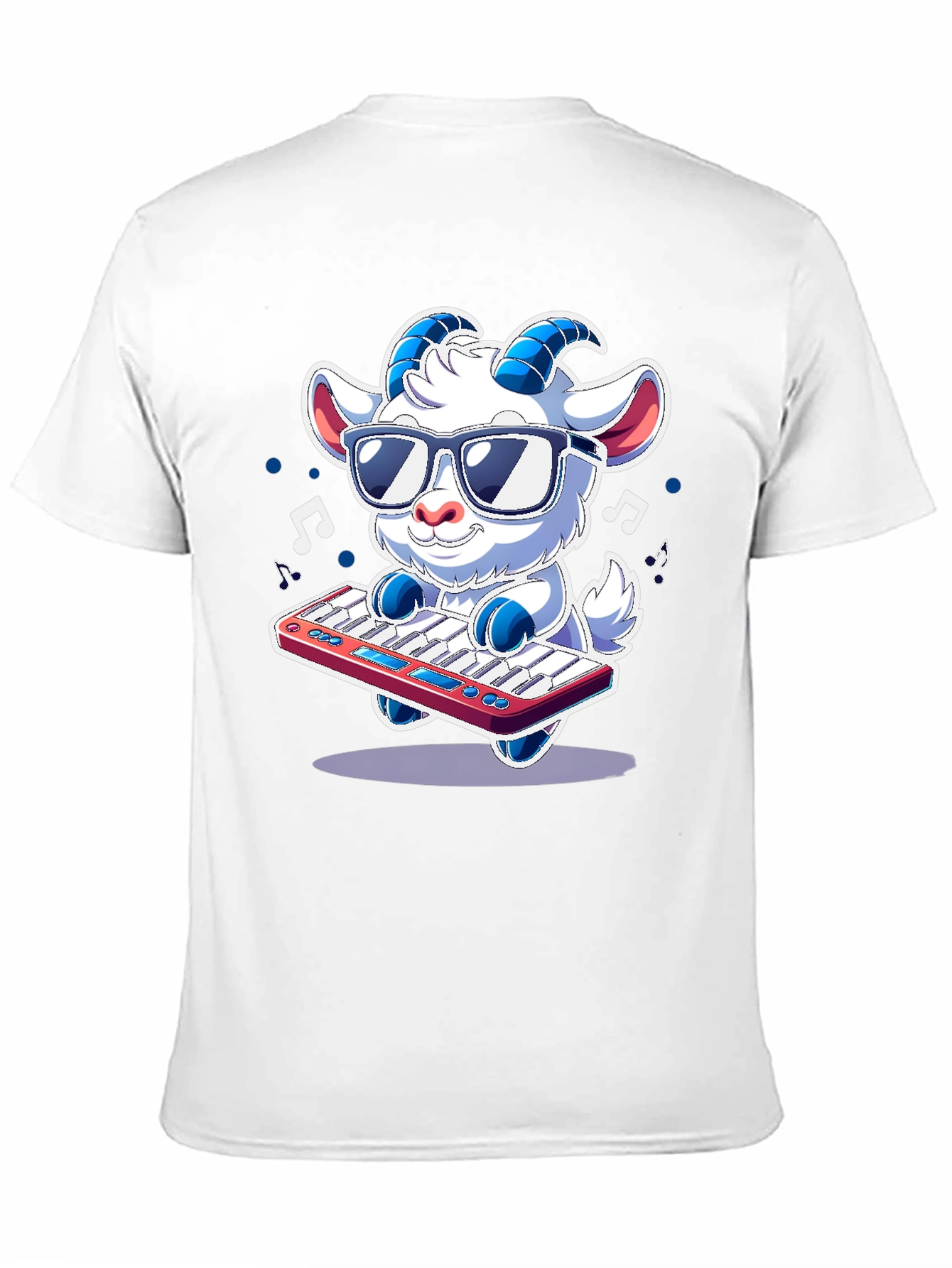 Cool Goat Keyboardist T-Shirt - Music Lover Tee