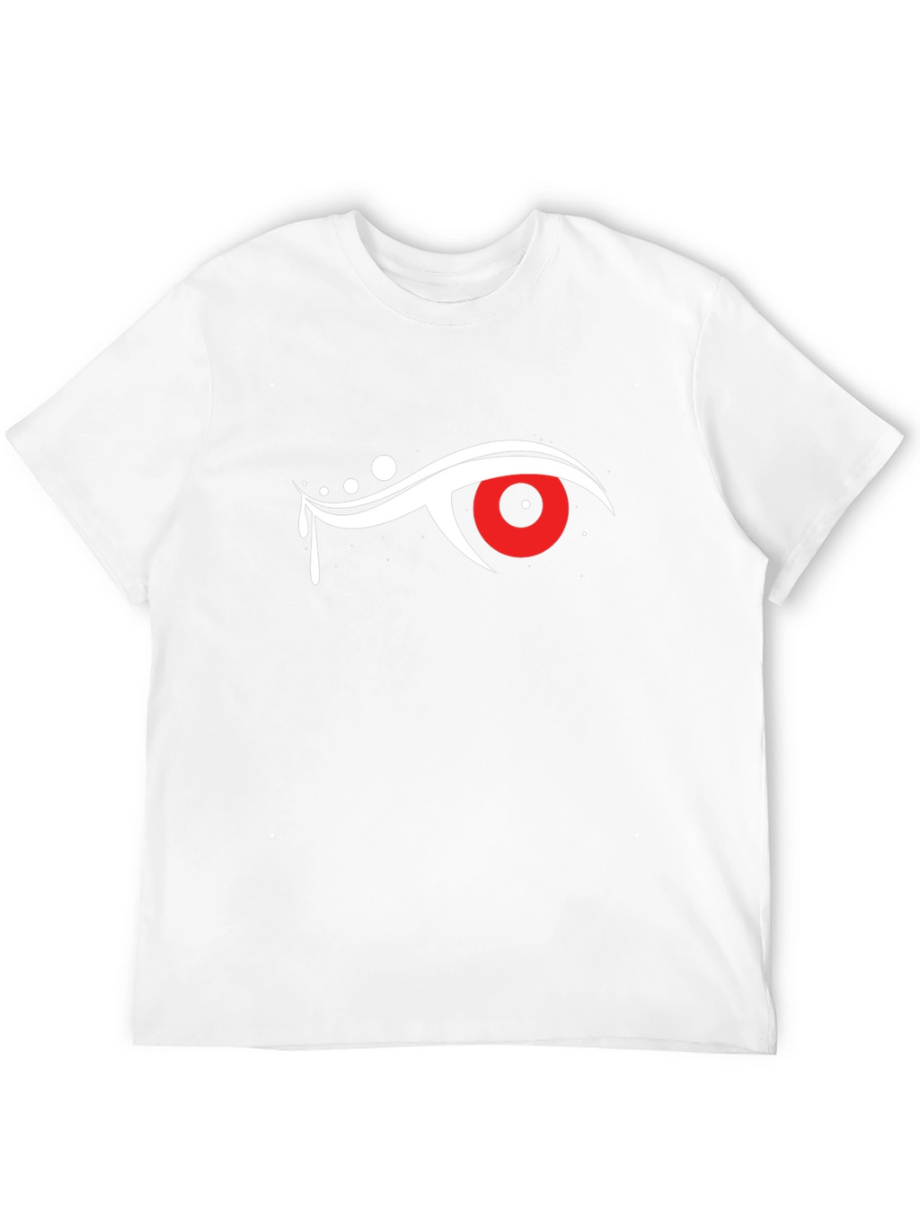 Mens Black T-Shirt with Eye Graphic