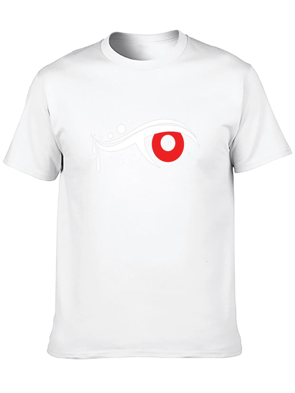 Mens Black T-Shirt with Eye Graphic